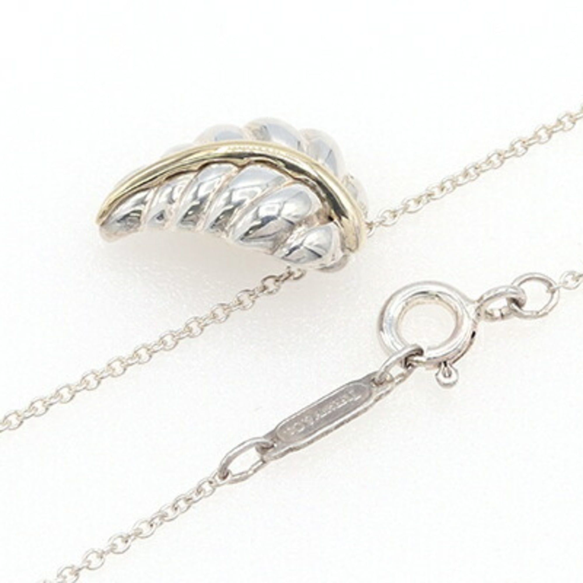 Tiffany & Co. Tiffany & Co. Leaf Necklace, Sterling Silver 925/750/Yellow Gold Combination, Women's. Size ONE SIZE - 3 Thumbnail