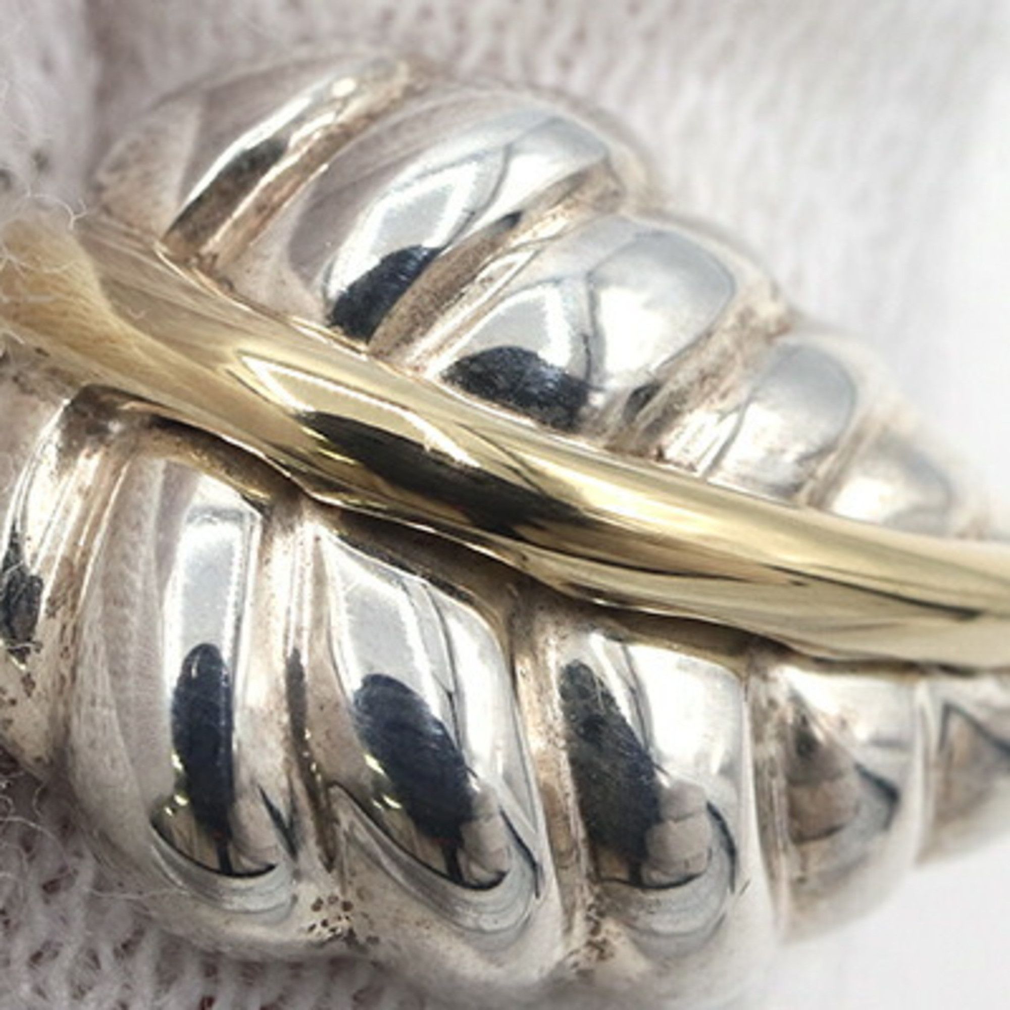 Tiffany & Co. Tiffany & Co. Leaf Necklace, Sterling Silver 925/750/Yellow Gold Combination, Women's. Size ONE SIZE - 4 Thumbnail