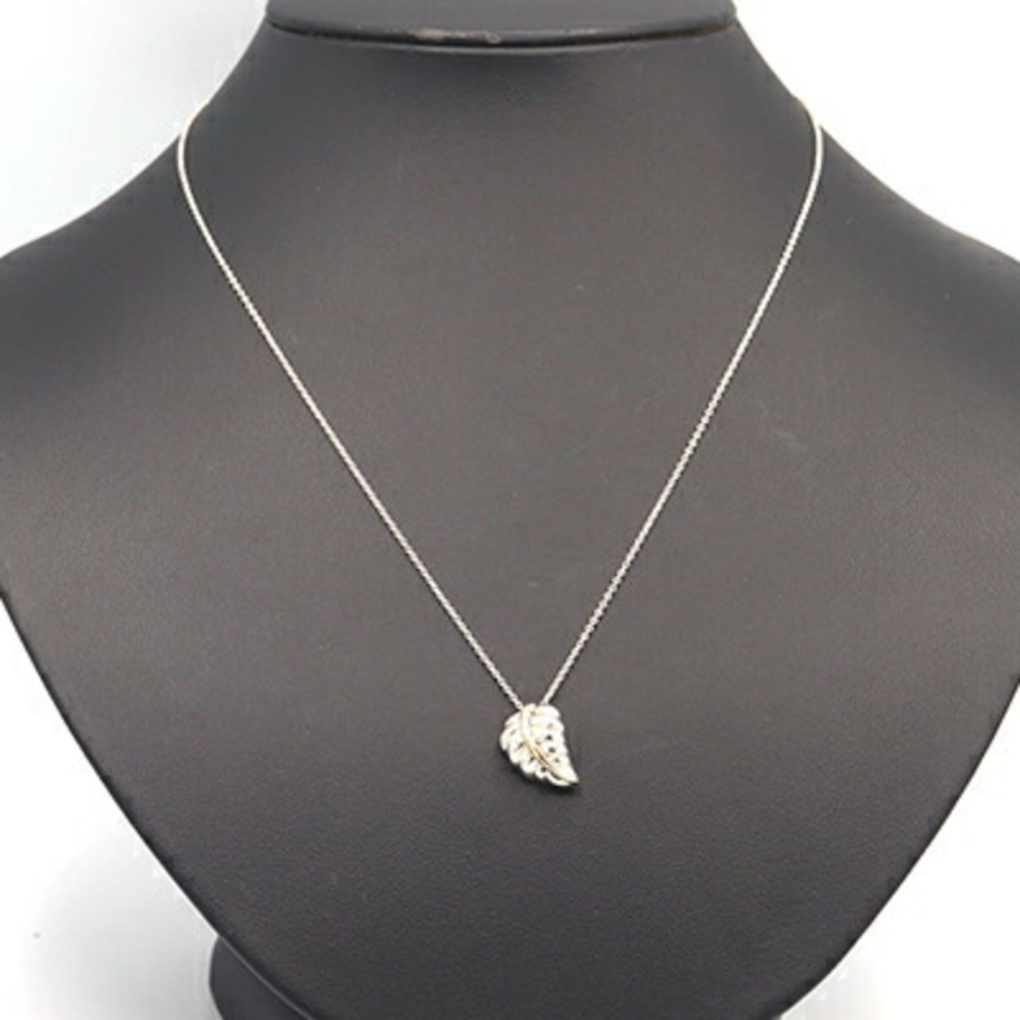 Tiffany & Co. Tiffany & Co. Leaf Necklace, Sterling Silver 925/750/Yellow Gold Combination, Women's. Size ONE SIZE - 5 Thumbnail