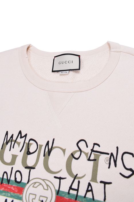 Gucci common sense is online not that common sweatshirt