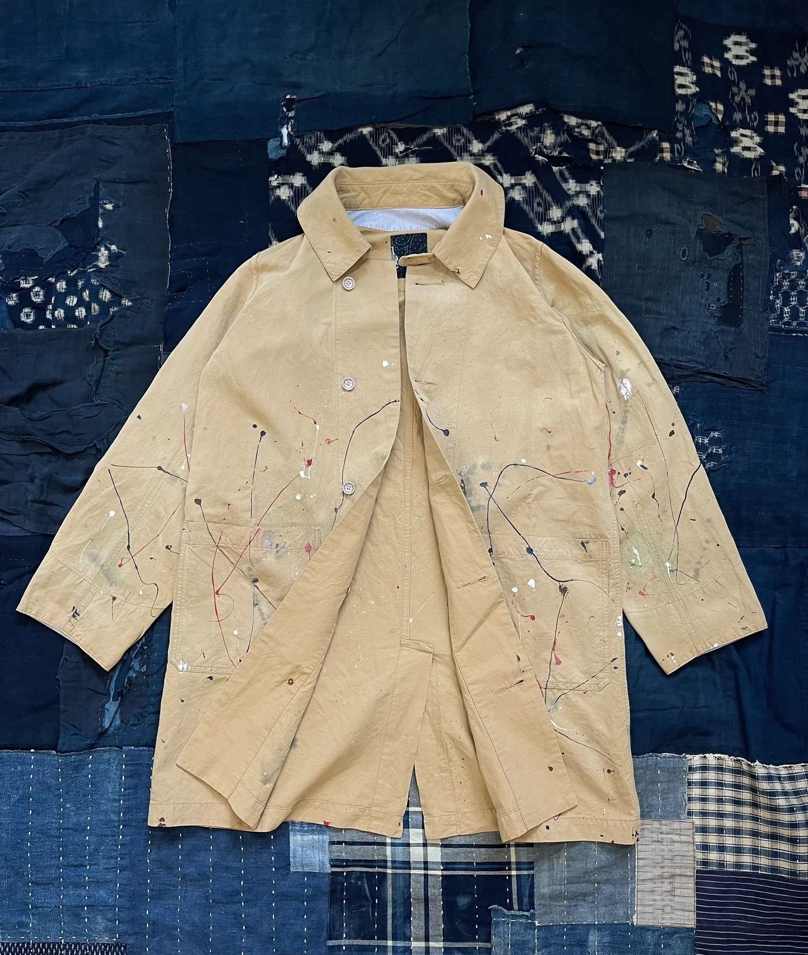 Visvim VISVIM 18AW Grease Monkey Paint Splatter Coat Size US S / EU 44-46 / 1 - 2 Thumbnail