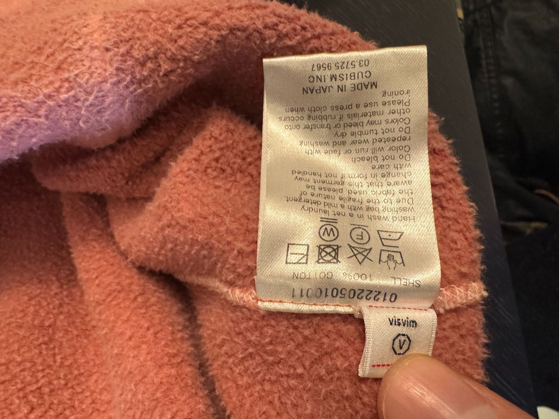 Visvim visvim Pink Jumbo Plant Dye Hoodie Size S / US 4 / IT 40 - 8 Thumbnail