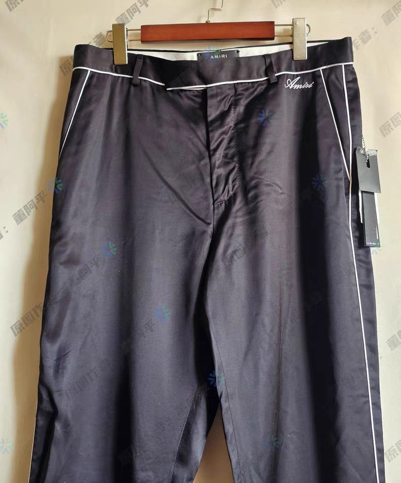 Amiri Black Casual Pants with White Trim Size US 27 - 7 Thumbnail