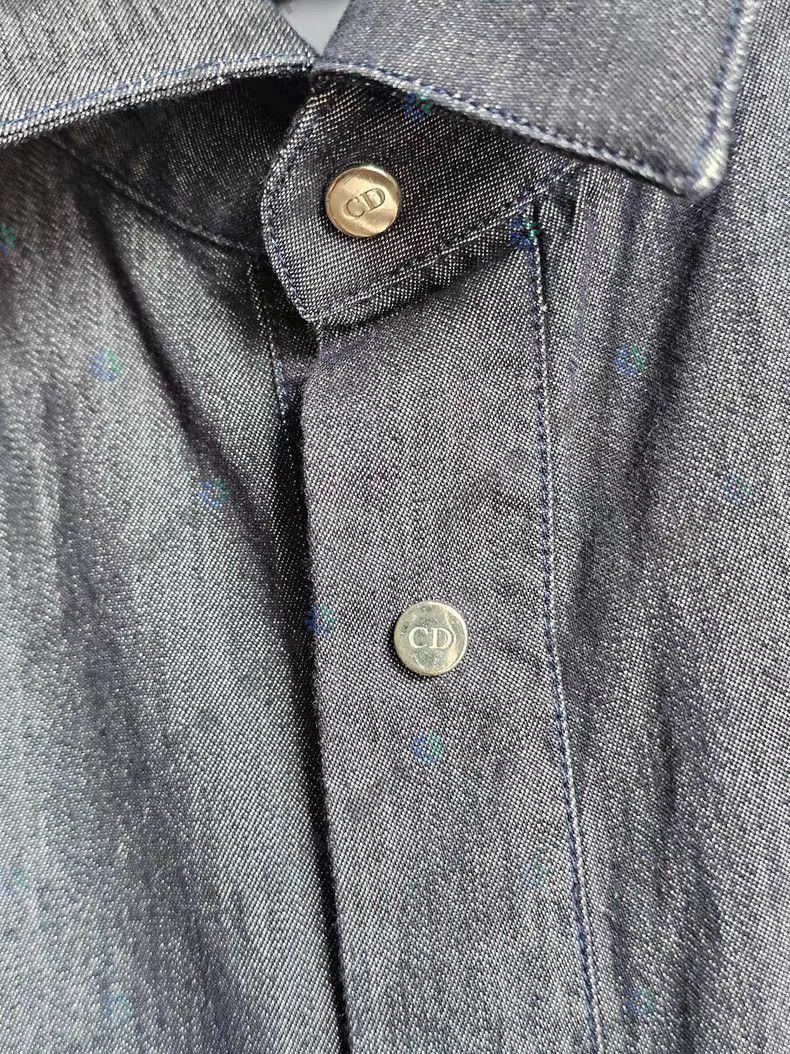 Dior Blue Long Sleeve Button-Up Shirt Size M Size US M / EU 48-50 / 2 - 6 Thumbnail
