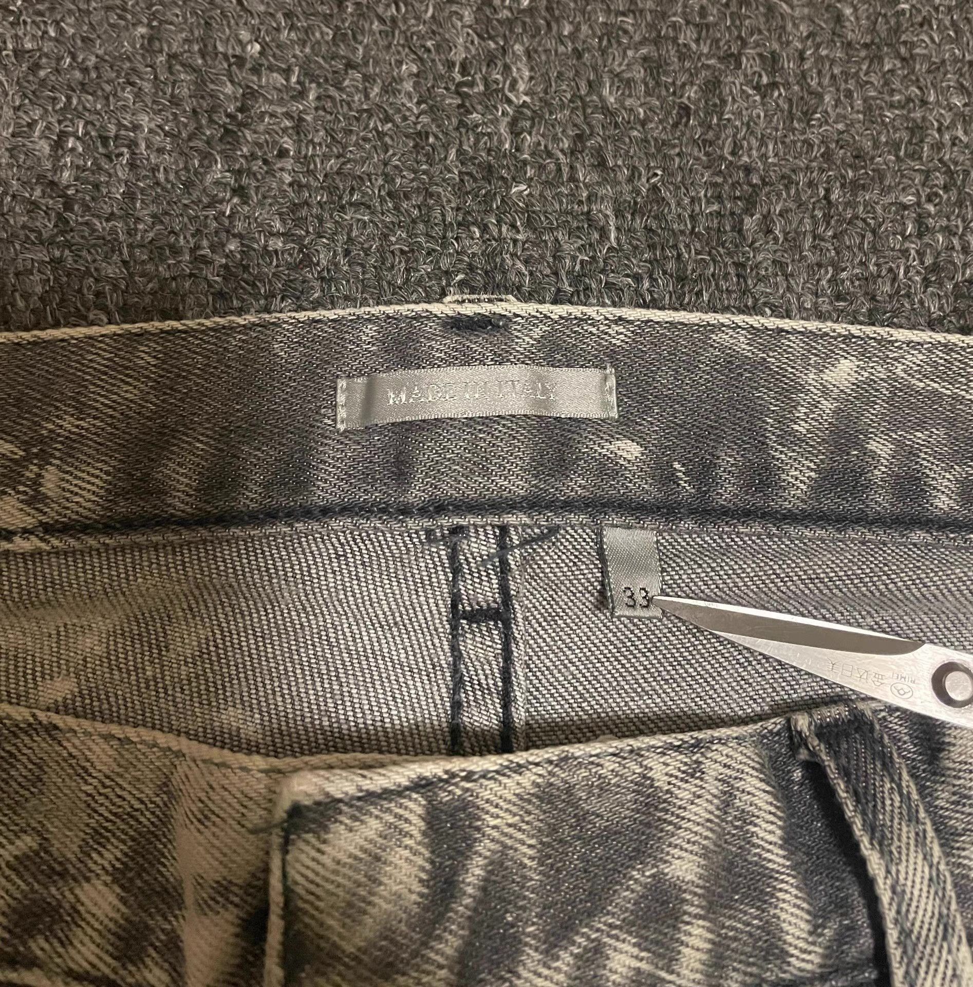Dior Gray Distressed Denim Jeans Size 34 Size US 34 / EU 50 - 3 Thumbnail
