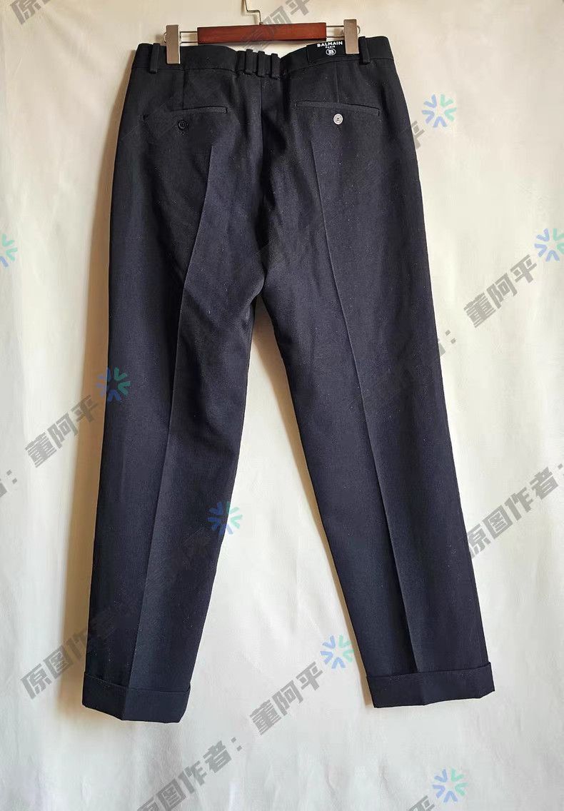 Balmain Black Casual Pants with Rolled Cuffs Size 34 Size US 34 / EU 50 - 5 Thumbnail