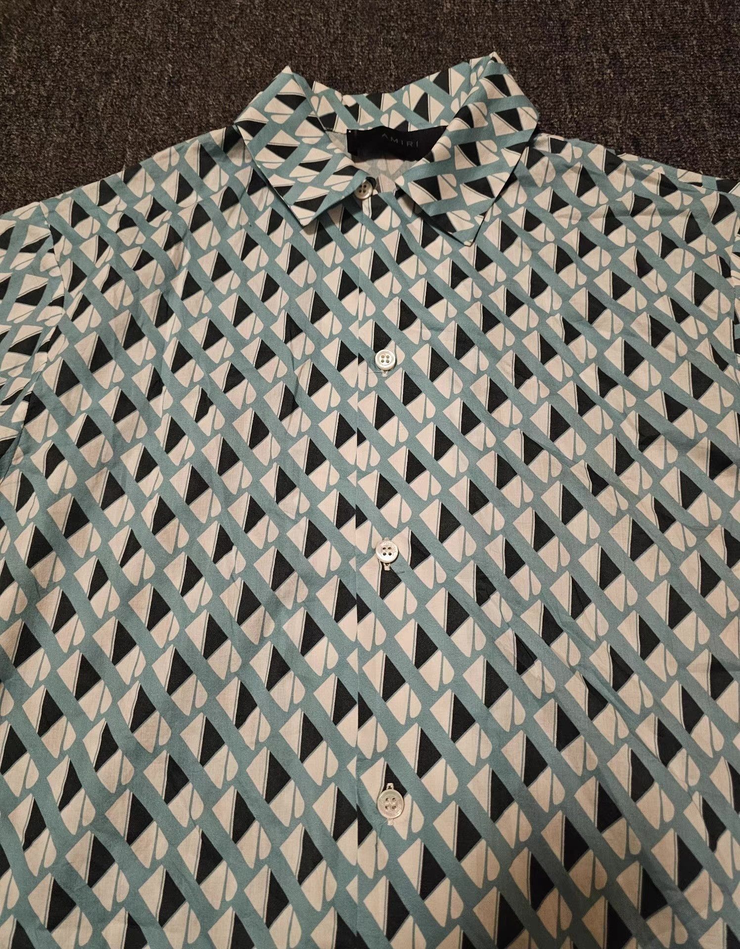 Amiri Geometric Pattern Short Sleeve Button-Up Shirt Size US S / EU 44-46 / 1 - 2 Thumbnail