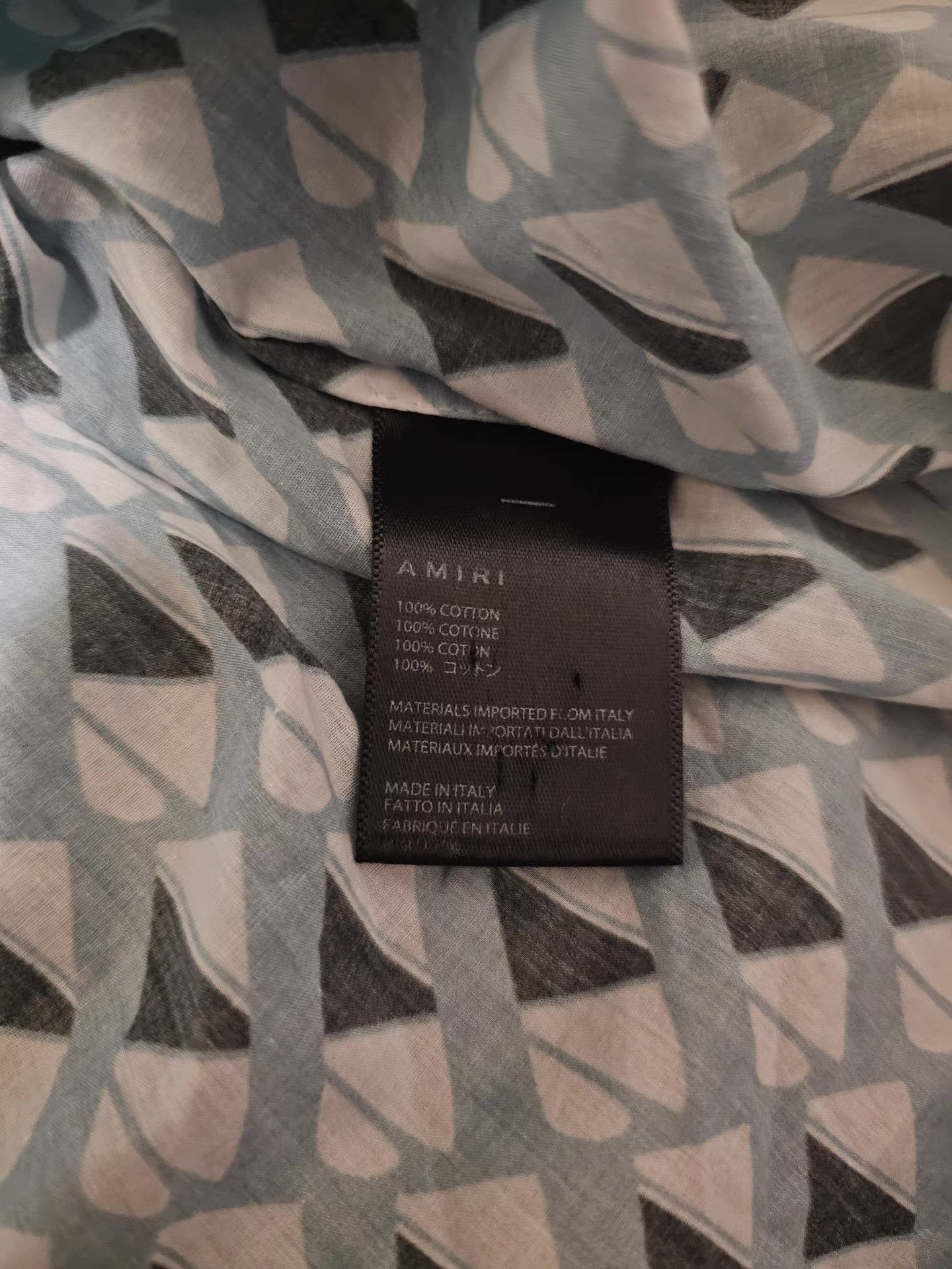 Amiri Geometric Pattern Short Sleeve Button-Up Shirt Size US S / EU 44-46 / 1 - 6 Thumbnail