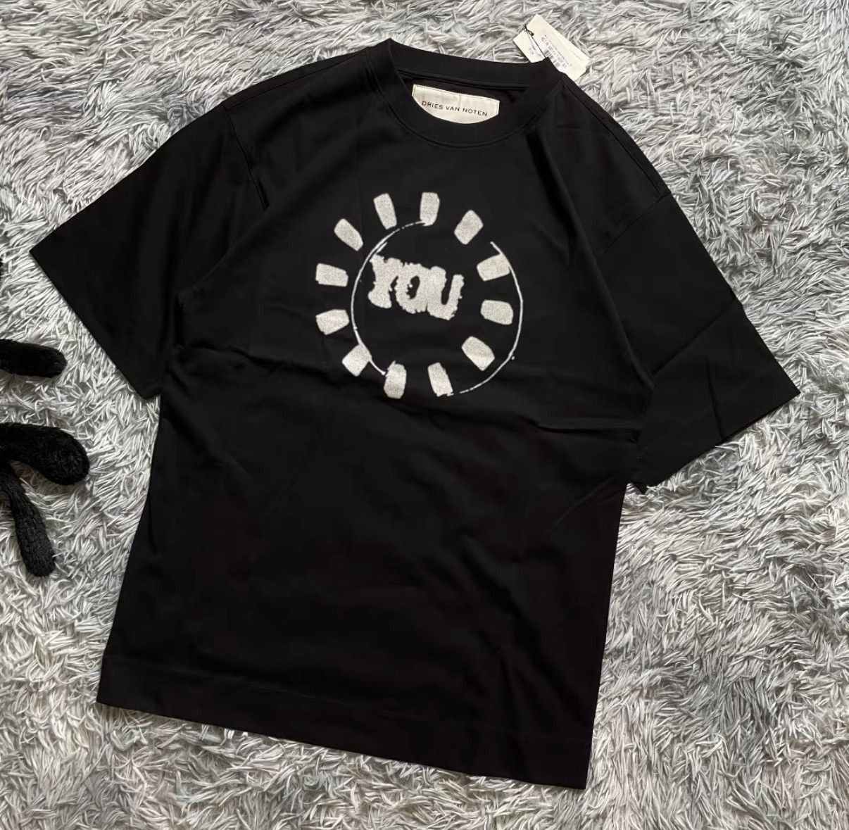 Dries Van Noten Black Short Sleeve Graphic T-Shirt Size US M / EU 48-50 / 2 - 2 Thumbnail