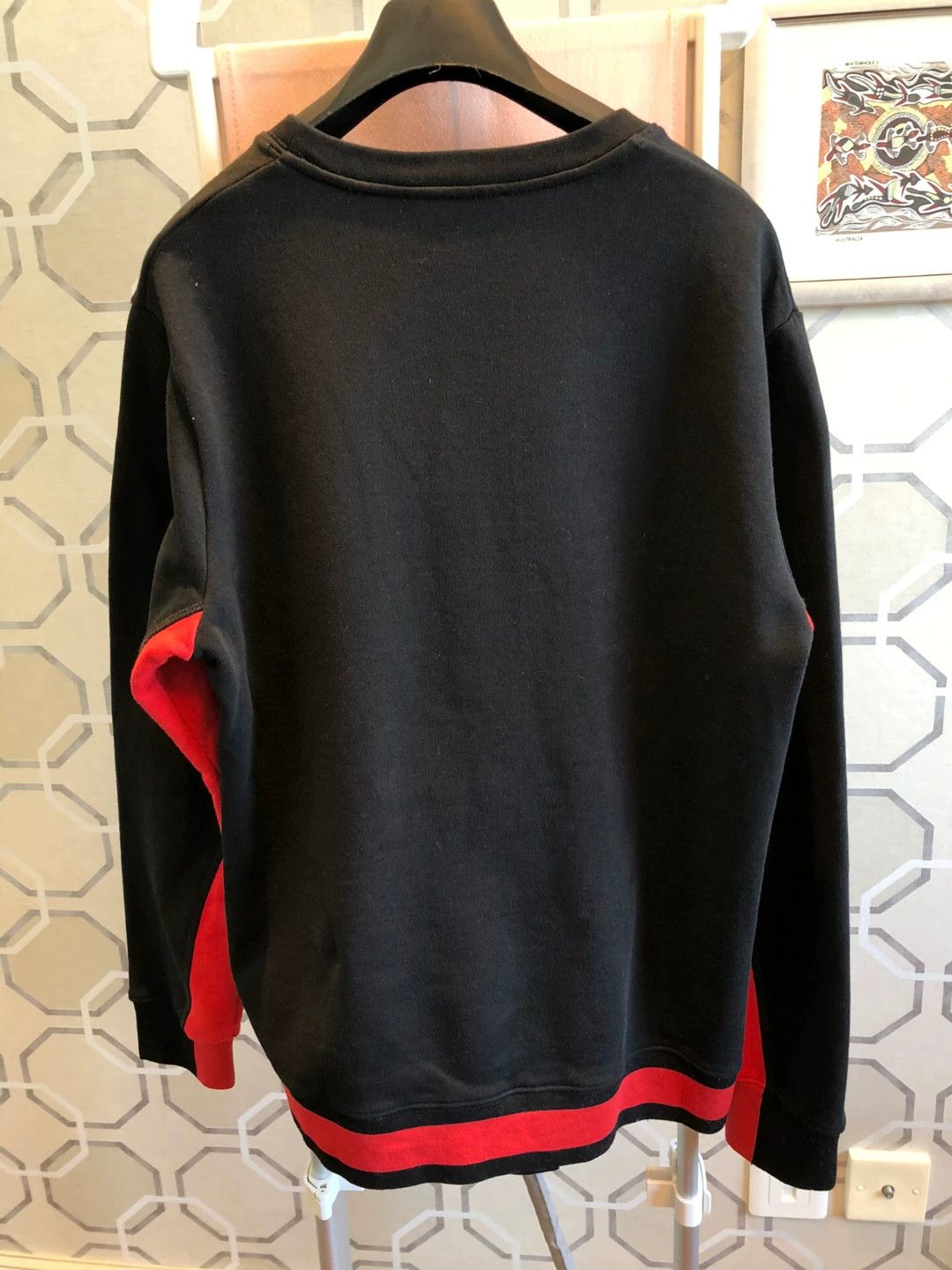 Alexander McQueen Alexander McQueen Black Red Asymmetric Sweater Size US S / EU 44-46 / 1 - 7 Thumbnail