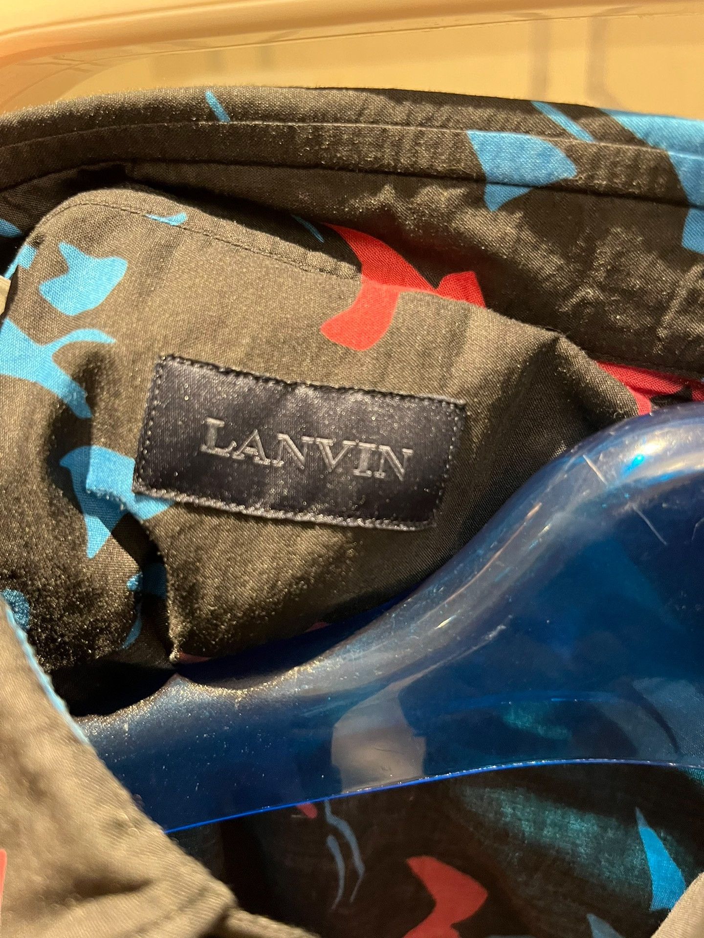 Lanvin Lanvin Red Blue Print Shirt Size US M / EU 48-50 / 2 - 3 Thumbnail