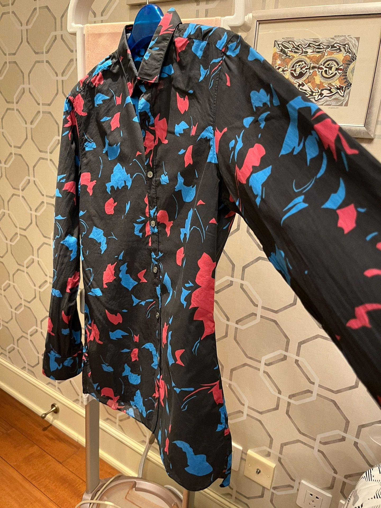 Lanvin Lanvin Red Blue Print Shirt Size US M / EU 48-50 / 2 - 8 Thumbnail
