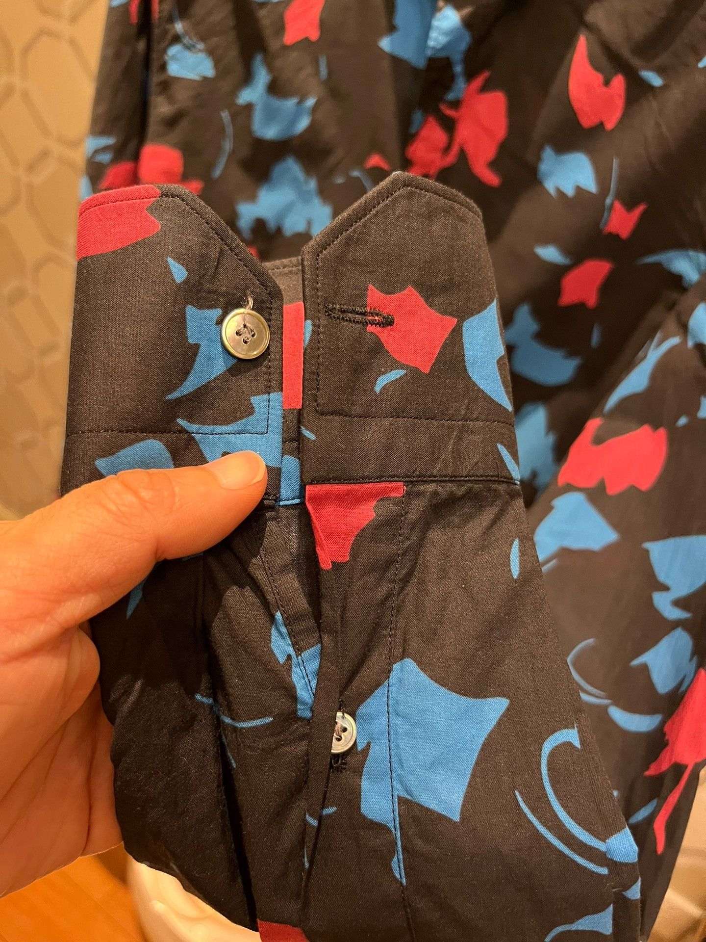 Lanvin Lanvin Red Blue Print Shirt Size US M / EU 48-50 / 2 - 7 Thumbnail