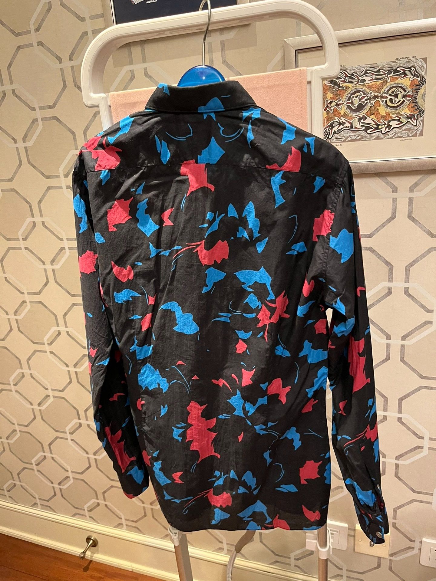 Lanvin Lanvin Red Blue Print Shirt Size US M / EU 48-50 / 2 - 6 Thumbnail