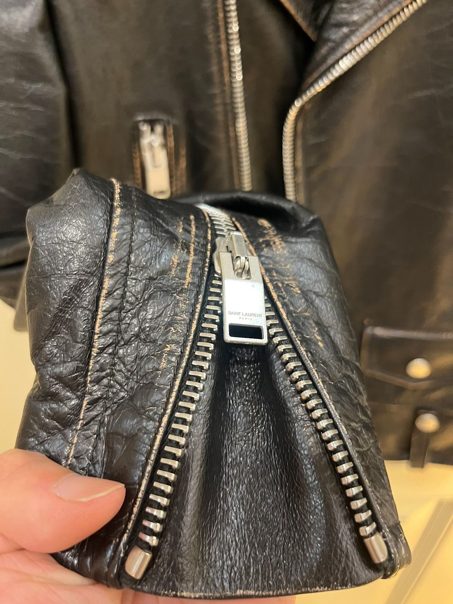 Yves Saint Laurent Saint Laurent NoSmoking Vintage Biker Jacket Size US S / EU 44-46 / 1 - 8 Thumbnail