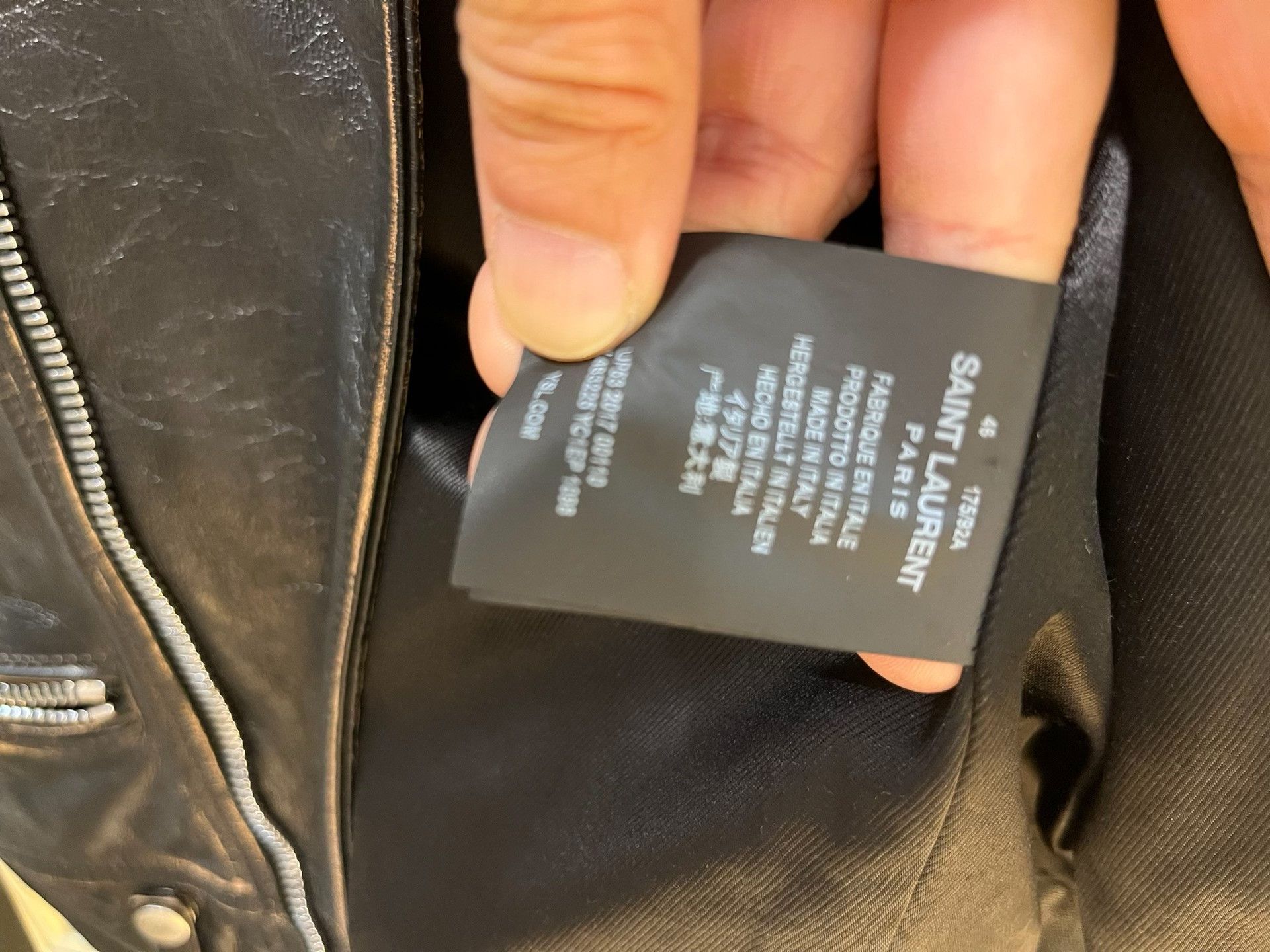 Yves Saint Laurent Saint Laurent NoSmoking Vintage Biker Jacket Size US S / EU 44-46 / 1 - 3 Thumbnail