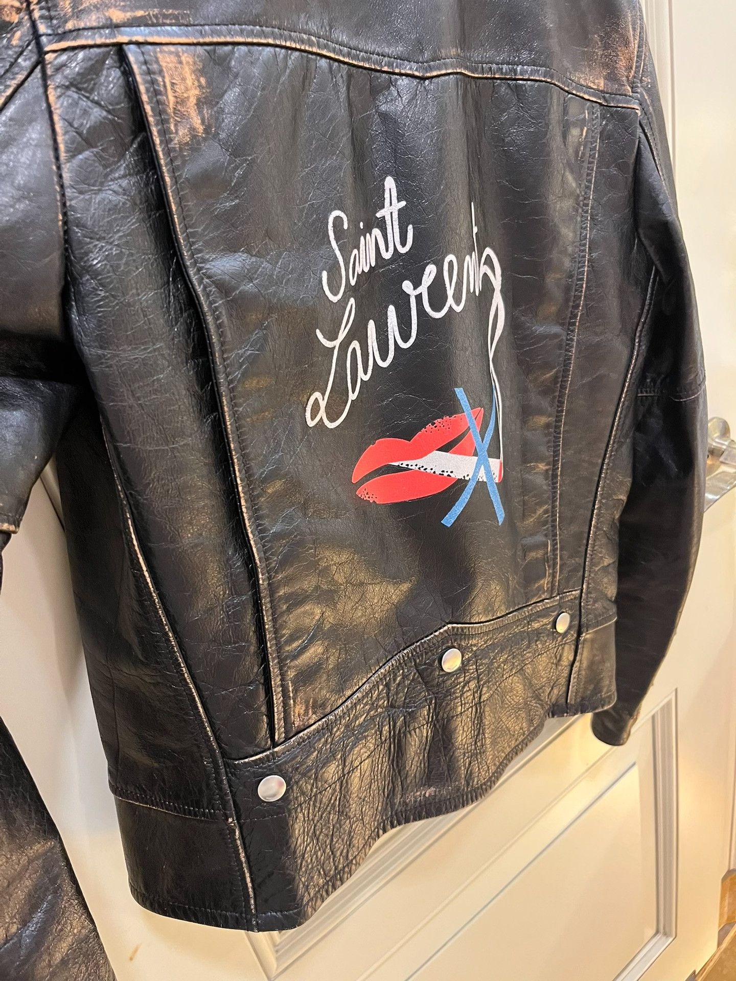 Yves Saint Laurent Saint Laurent NoSmoking Vintage Biker Jacket Size US S / EU 44-46 / 1 - 4 Thumbnail