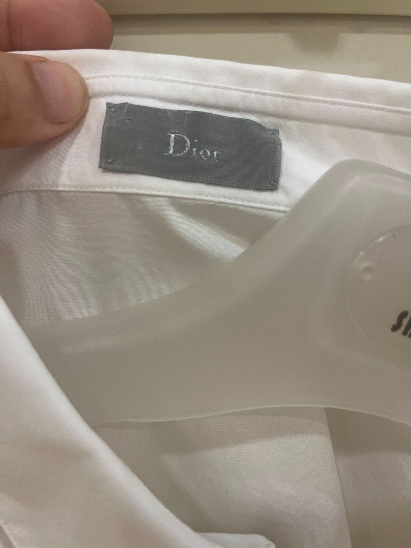 Dior Dior White Metal Button Shirt Size US M / EU 48-50 / 2 - 3 Thumbnail