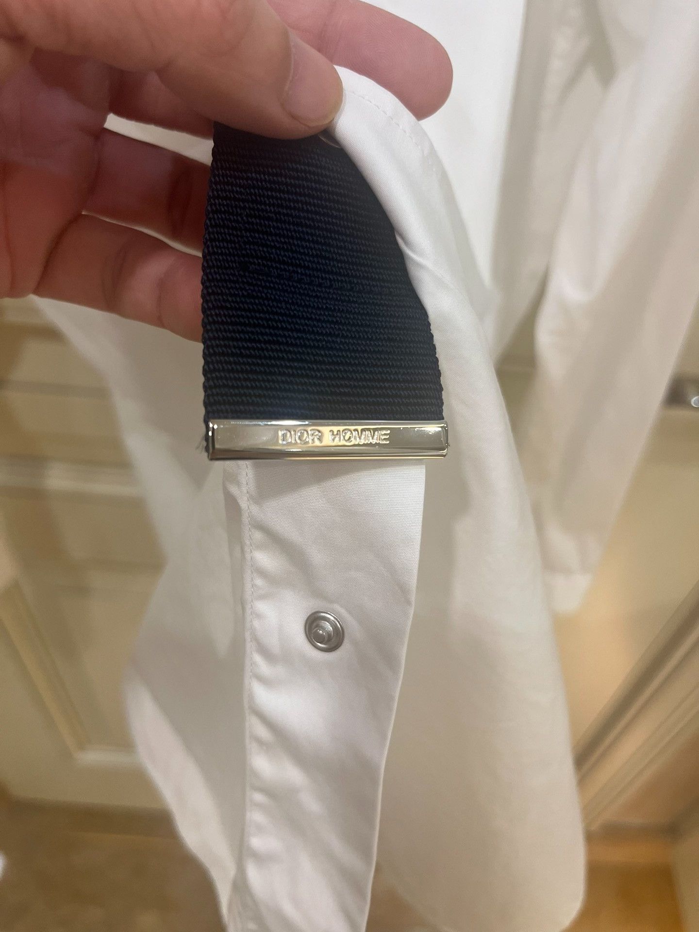 Dior Dior White Metal Button Shirt Size US M / EU 48-50 / 2 - 5 Thumbnail