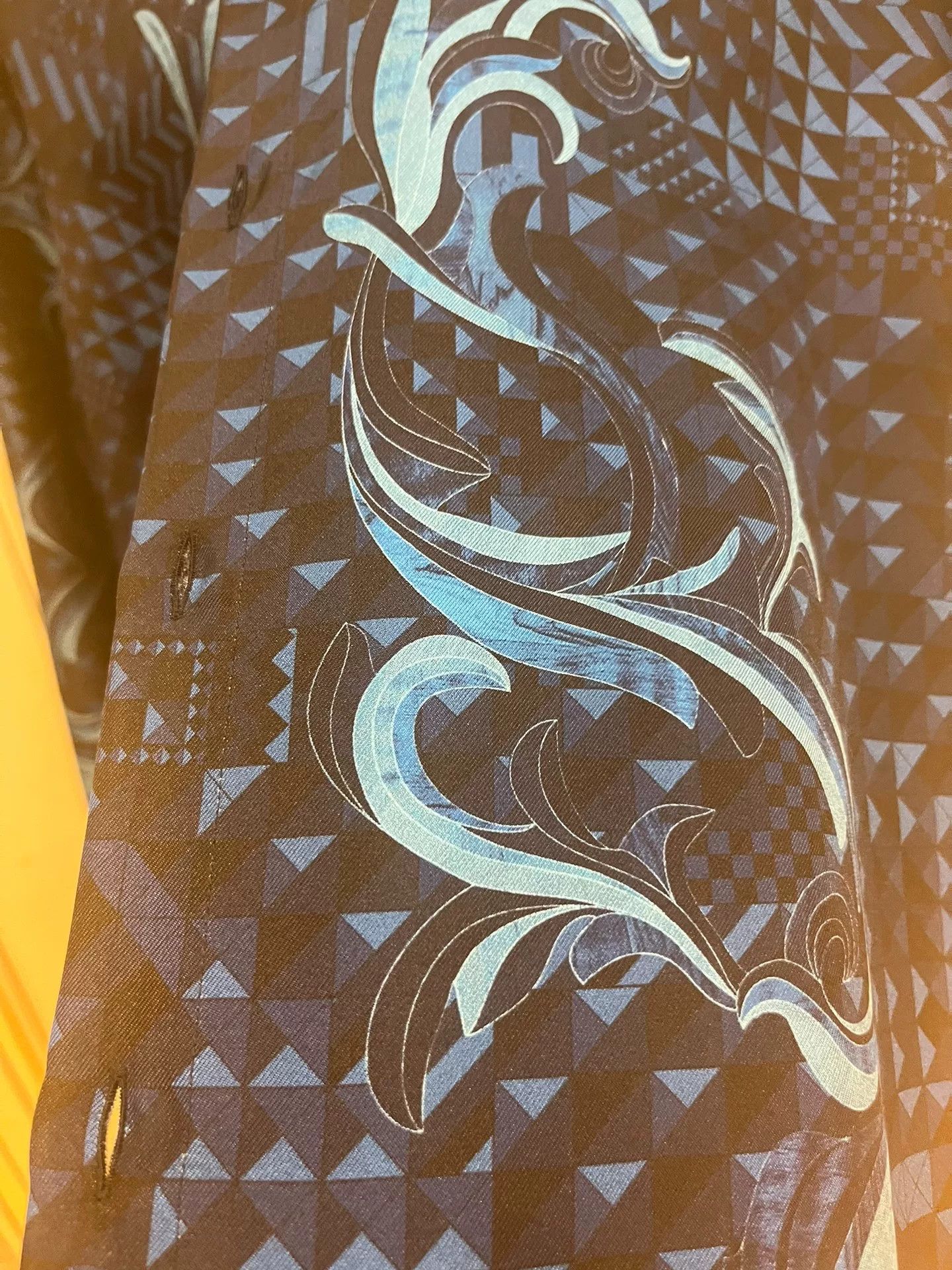 Versace Versace Baroque Print Silk Shirt Size US XXS / EU 40 - 9 Thumbnail