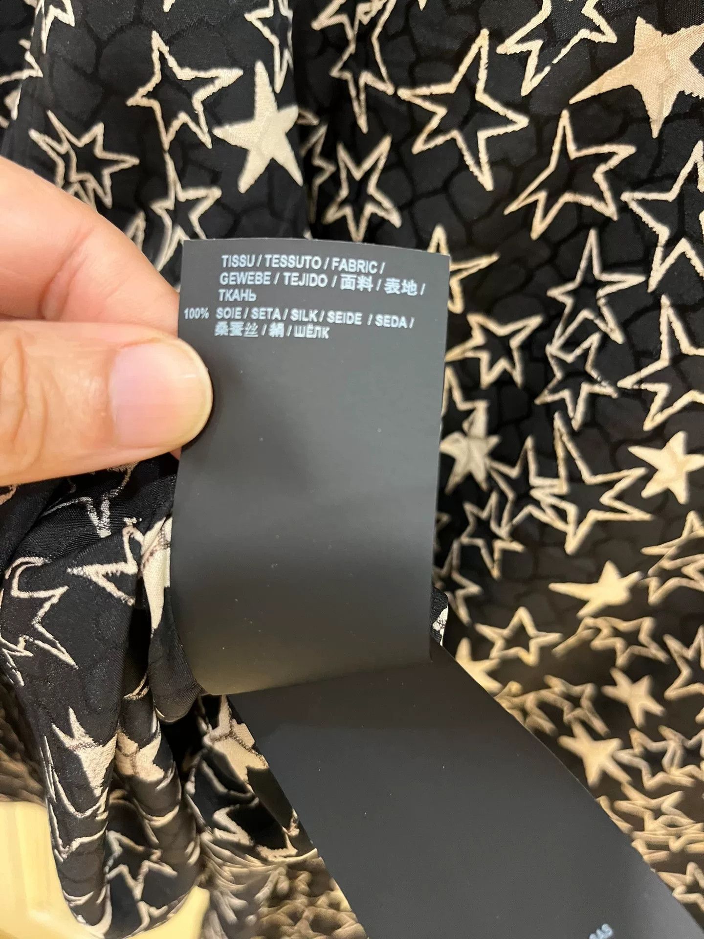 Saint Laurent Paris Saint Laurent Silk Star Print Shirt Size US XS / EU 42 / 0 - 6 Thumbnail