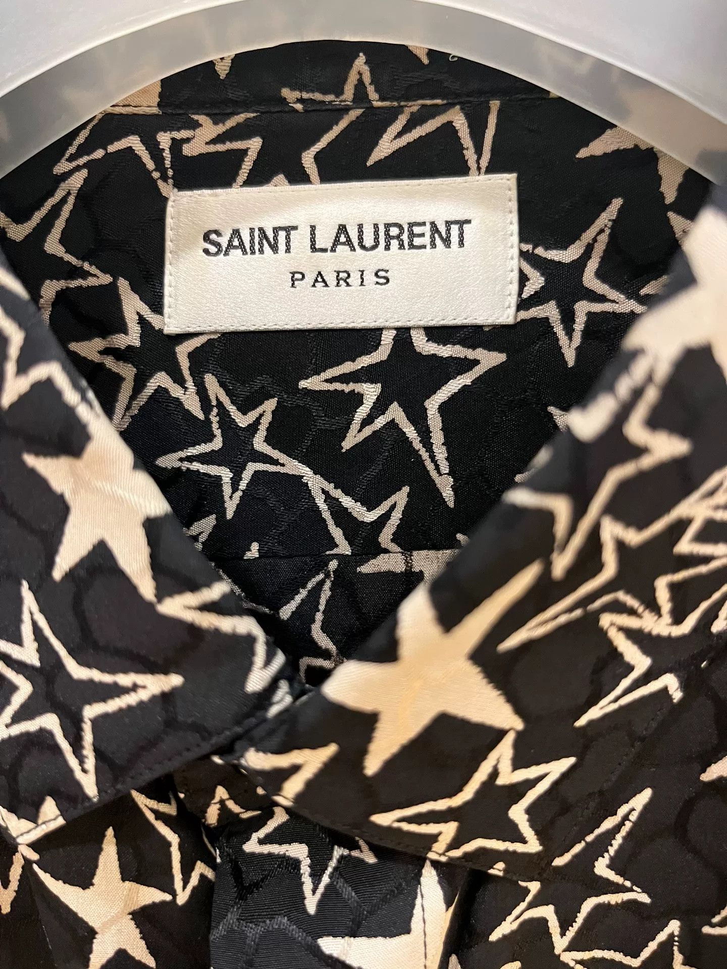 Saint Laurent Paris Saint Laurent Silk Star Print Shirt Size US XS / EU 42 / 0 - 3 Thumbnail