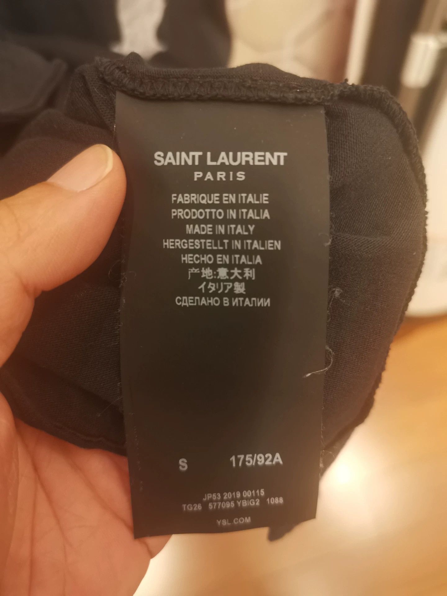 Yves Saint Laurent Saint Laurent Bat Print Black T-Shirt Size US S / EU 44-46 / 1 - 4 Thumbnail