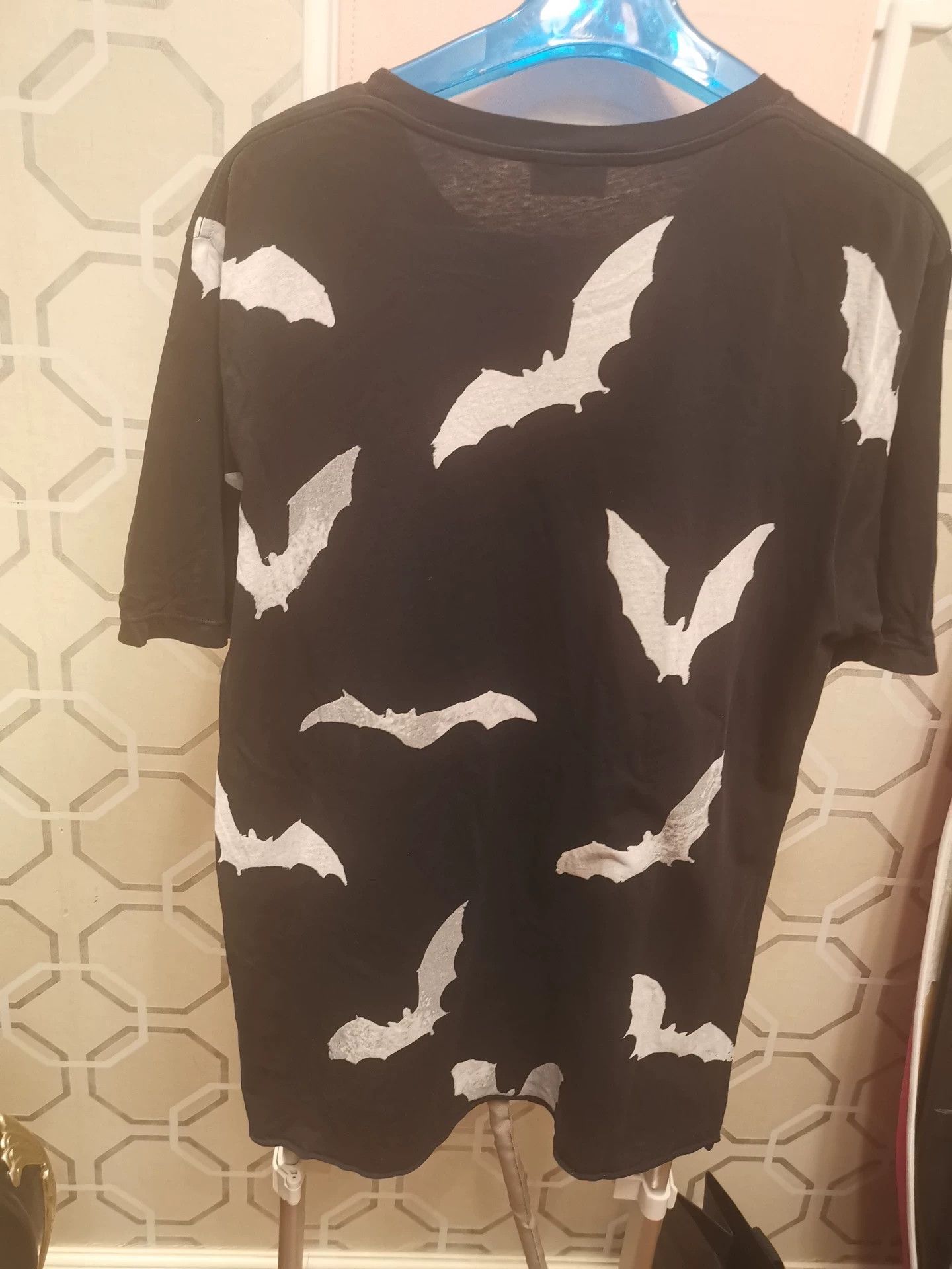 Yves Saint Laurent Saint Laurent Bat Print Black T-Shirt Size US S / EU 44-46 / 1 - 2 Thumbnail