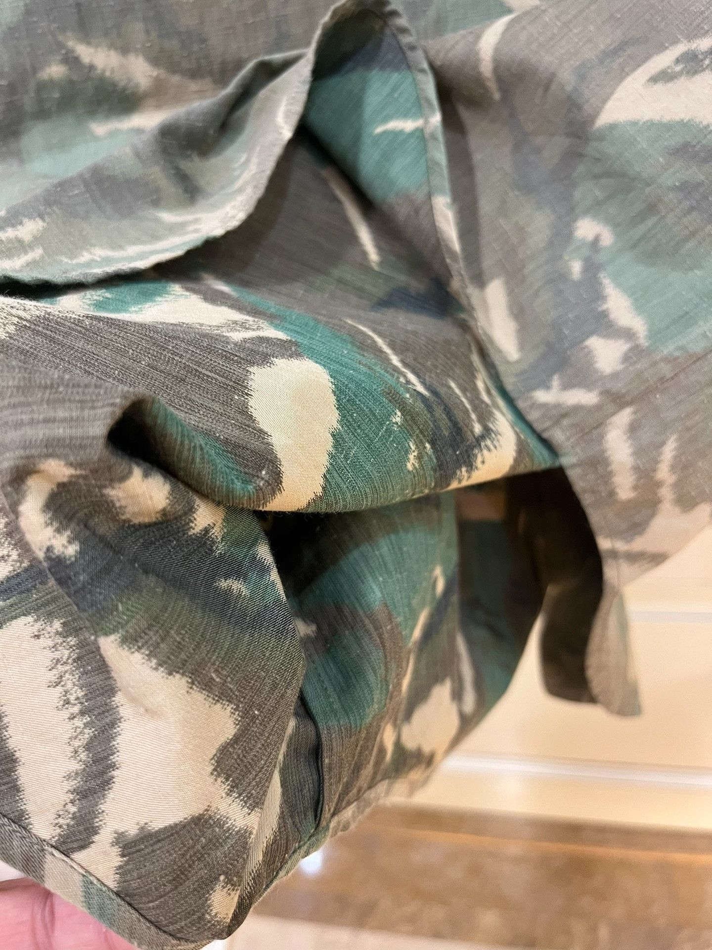 Saint Laurent Paris Saint Laurent Camo Green Short-Sleeve Shirt Size US M / EU 48-50 / 2 - 5 Thumbnail