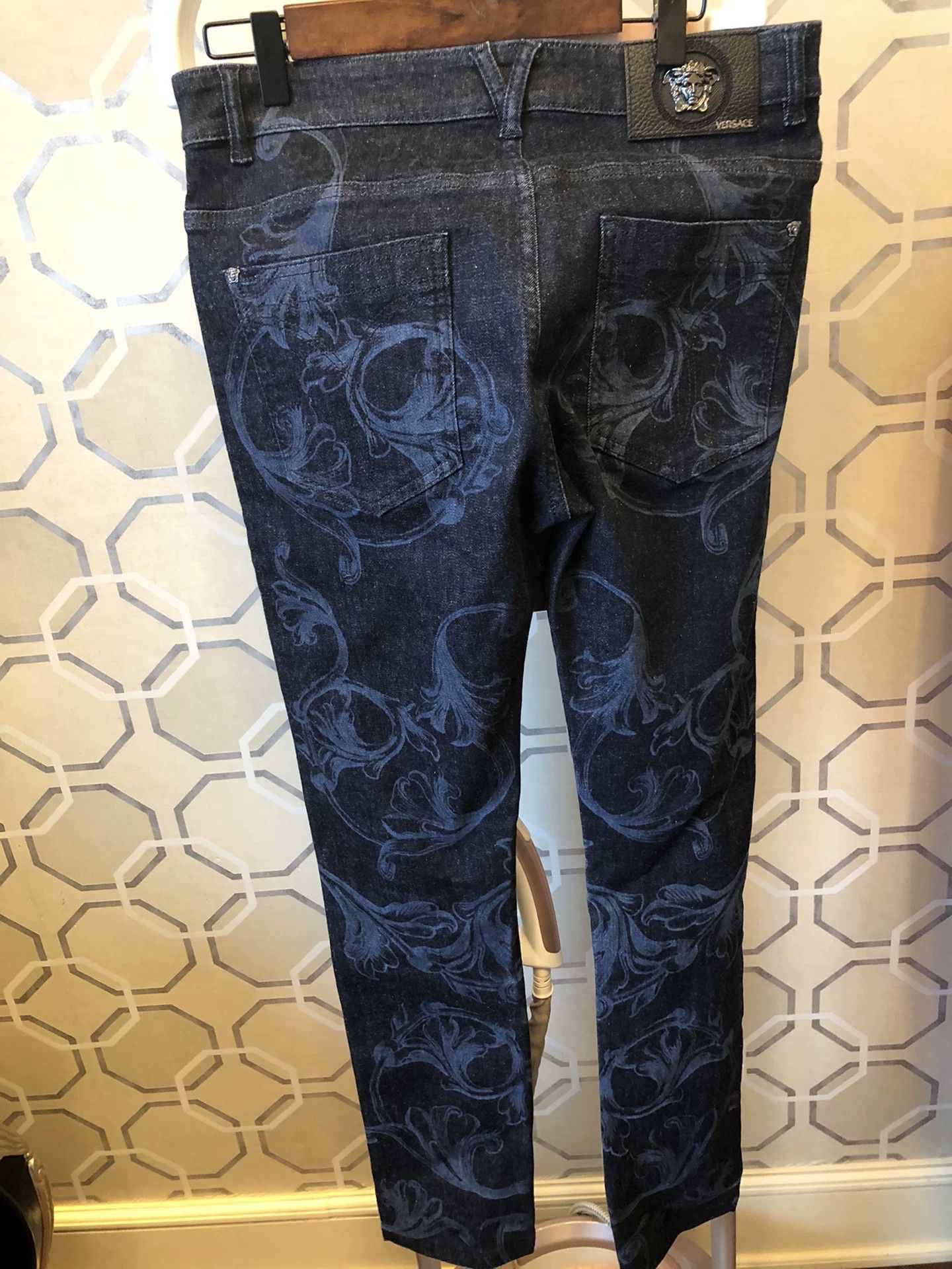 Versace Versace Baroque Print Denim Jeans Size US 30 / EU 46 - 5 Thumbnail