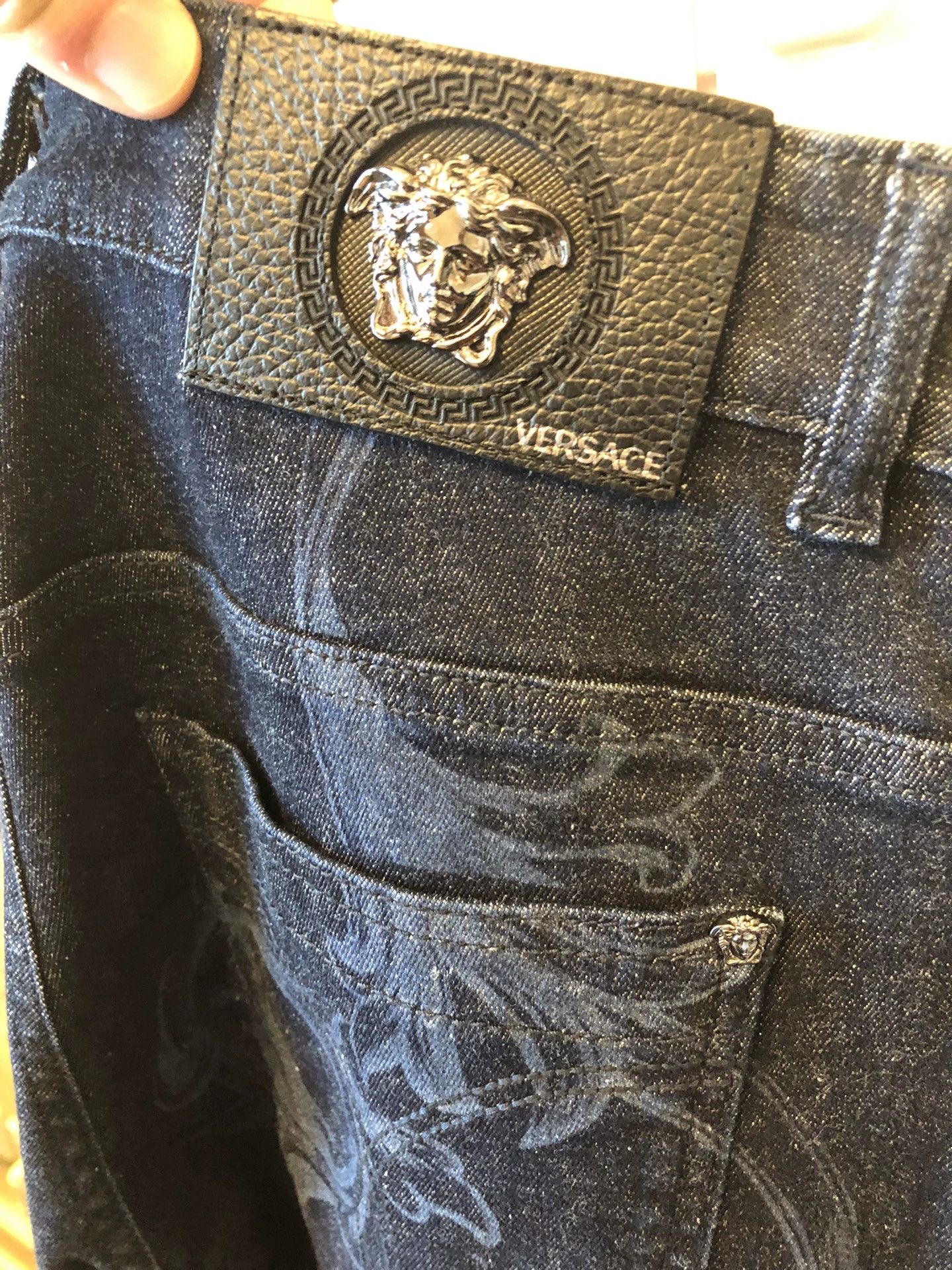 Versace Versace Baroque Print Denim Jeans Size US 30 / EU 46 - 6 Thumbnail