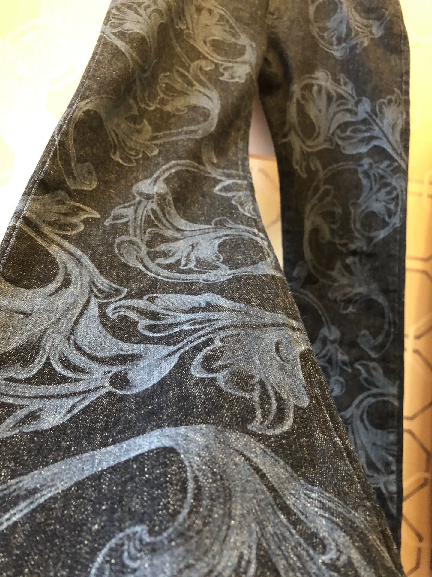 Versace Versace Baroque Print Denim Jeans Size US 30 / EU 46 - 3 Thumbnail