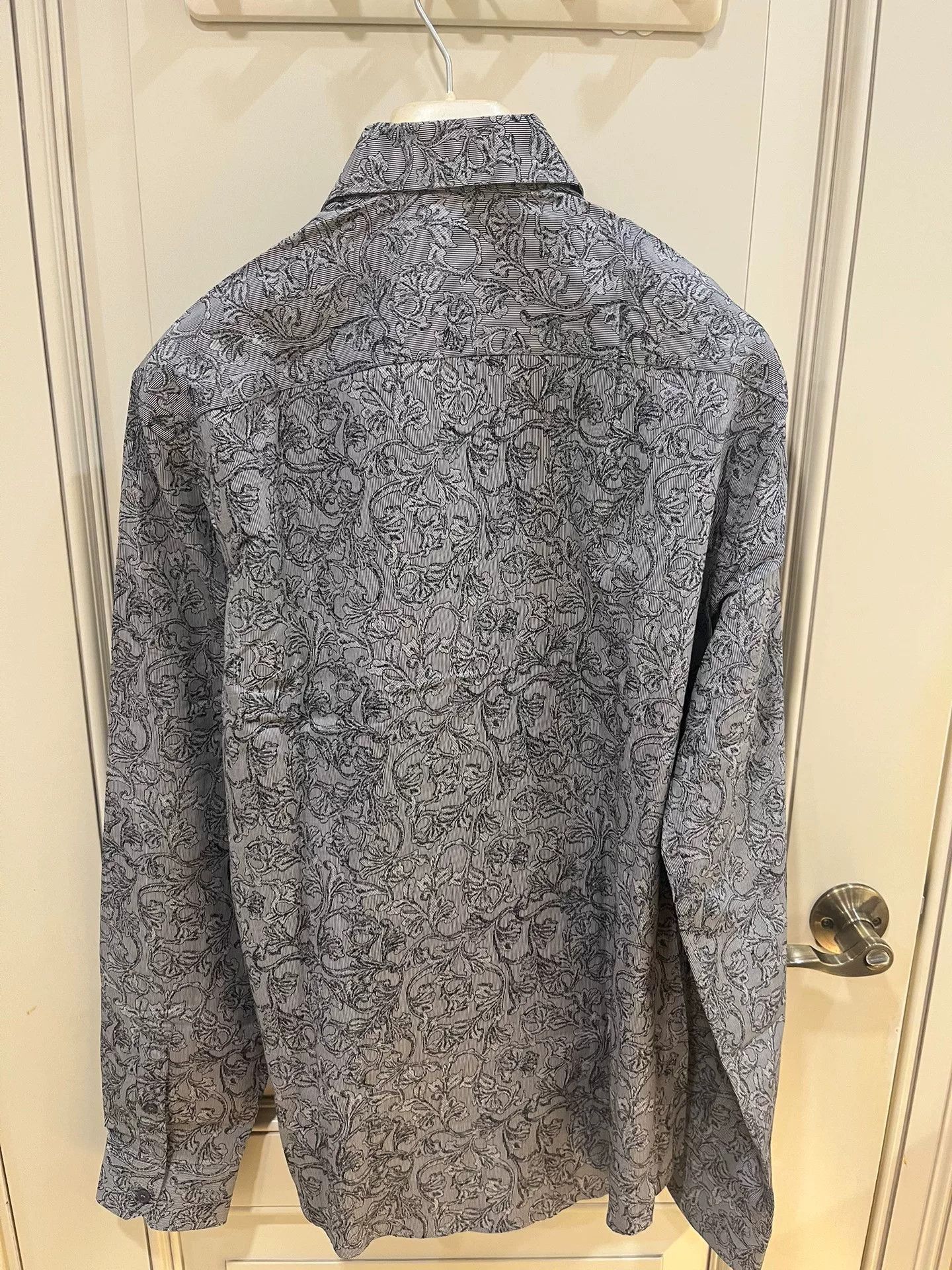 Versace Versace Gray Baroque Print Shirt Size US XXS / EU 40 - 8 Thumbnail