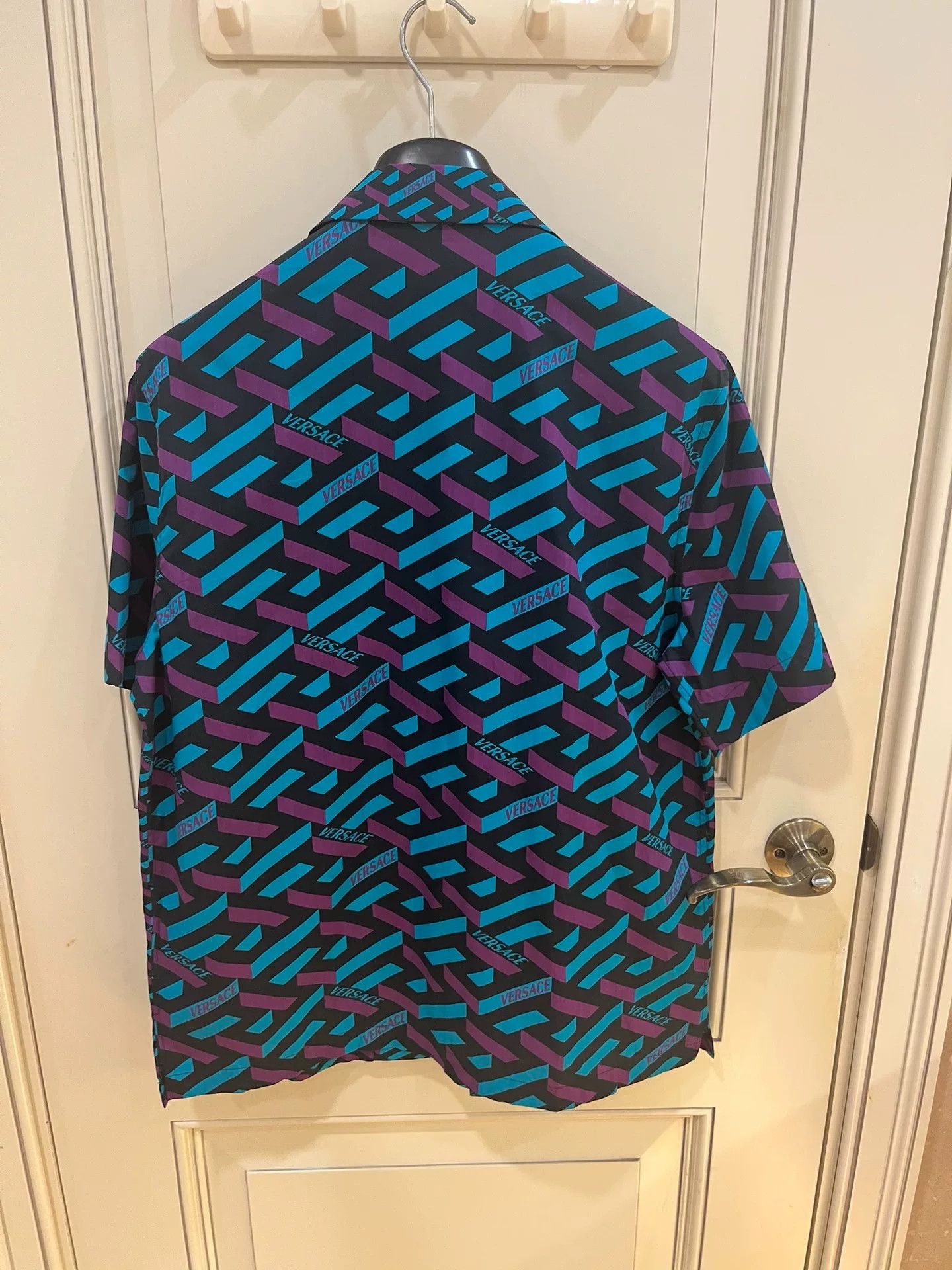 Versace Versace Greca Print Short Sleeve Shirt Size US S / EU 44-46 / 1 - 6 Thumbnail