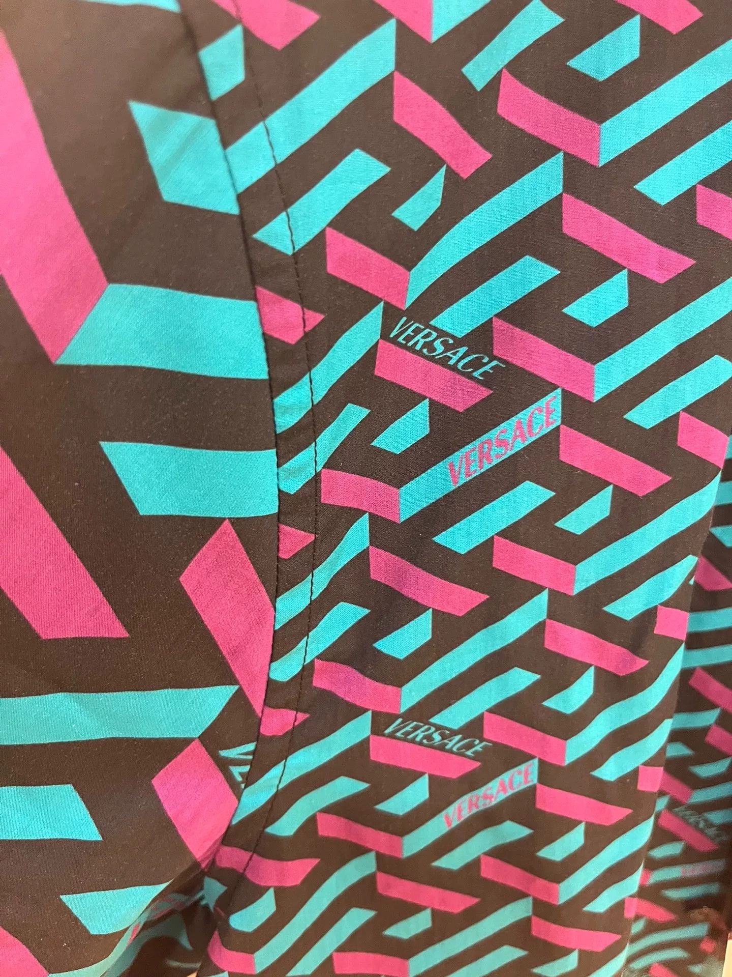 Versace Versace Greca Print Short Sleeve Shirt Size US S / EU 44-46 / 1 - 5 Thumbnail