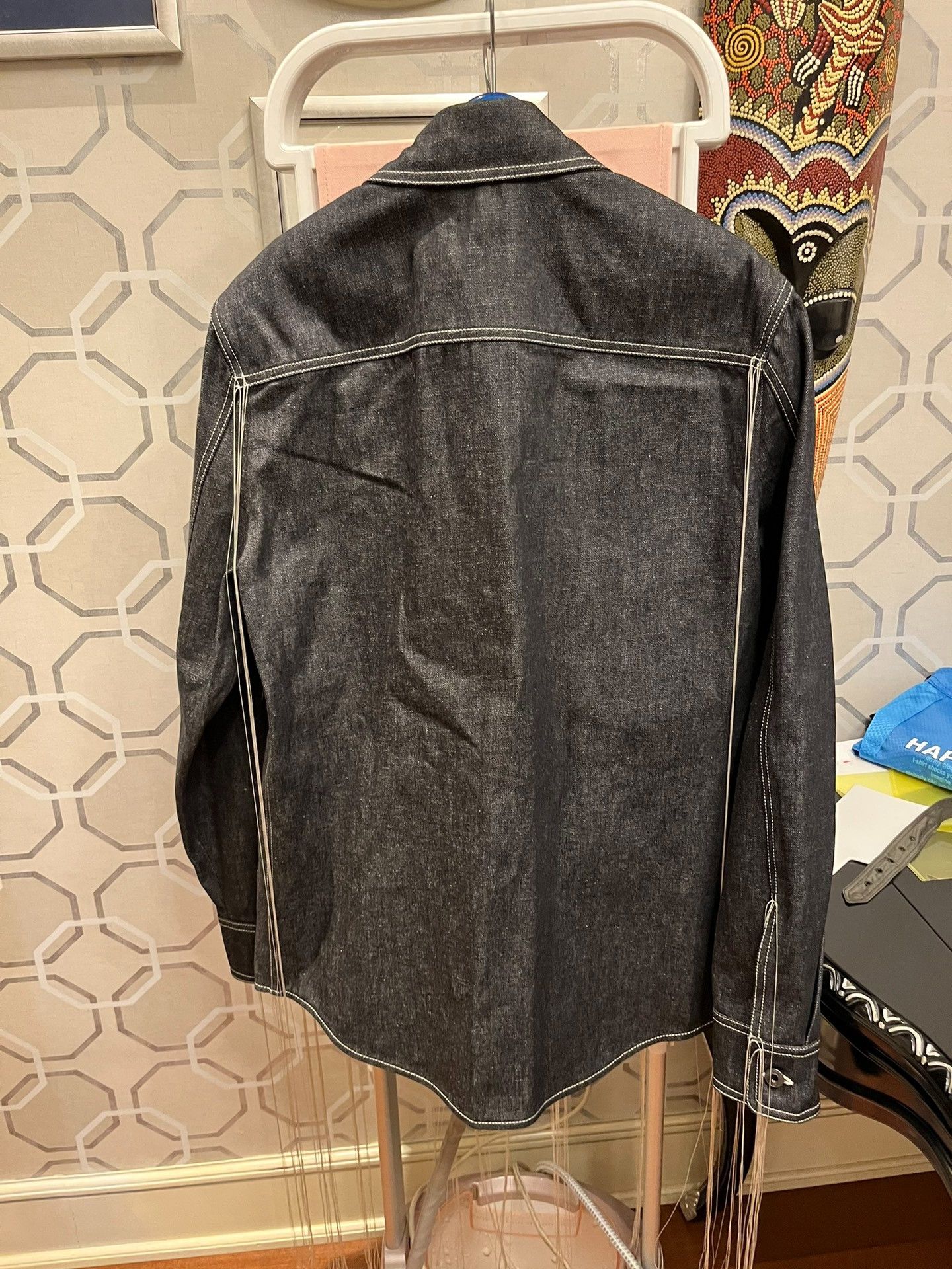 Valentino Valentino Denim Tassel Shirt Jacket Size US S / EU 44-46 / 1 - 4 Thumbnail