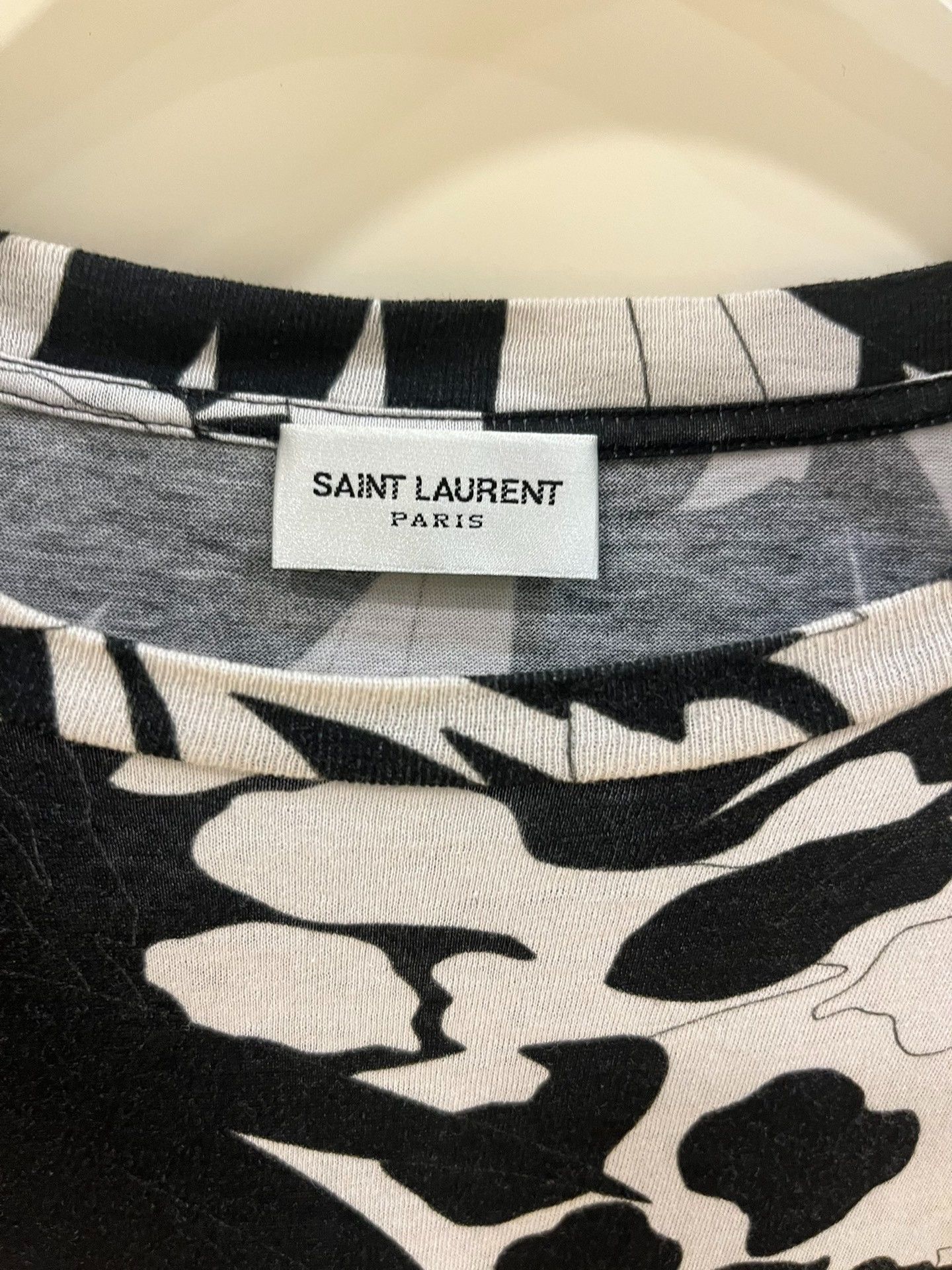 Saint Laurent Paris Saint Laurent Tropical Print T-Shirt Size US M / EU 48-50 / 2 - 2 Thumbnail