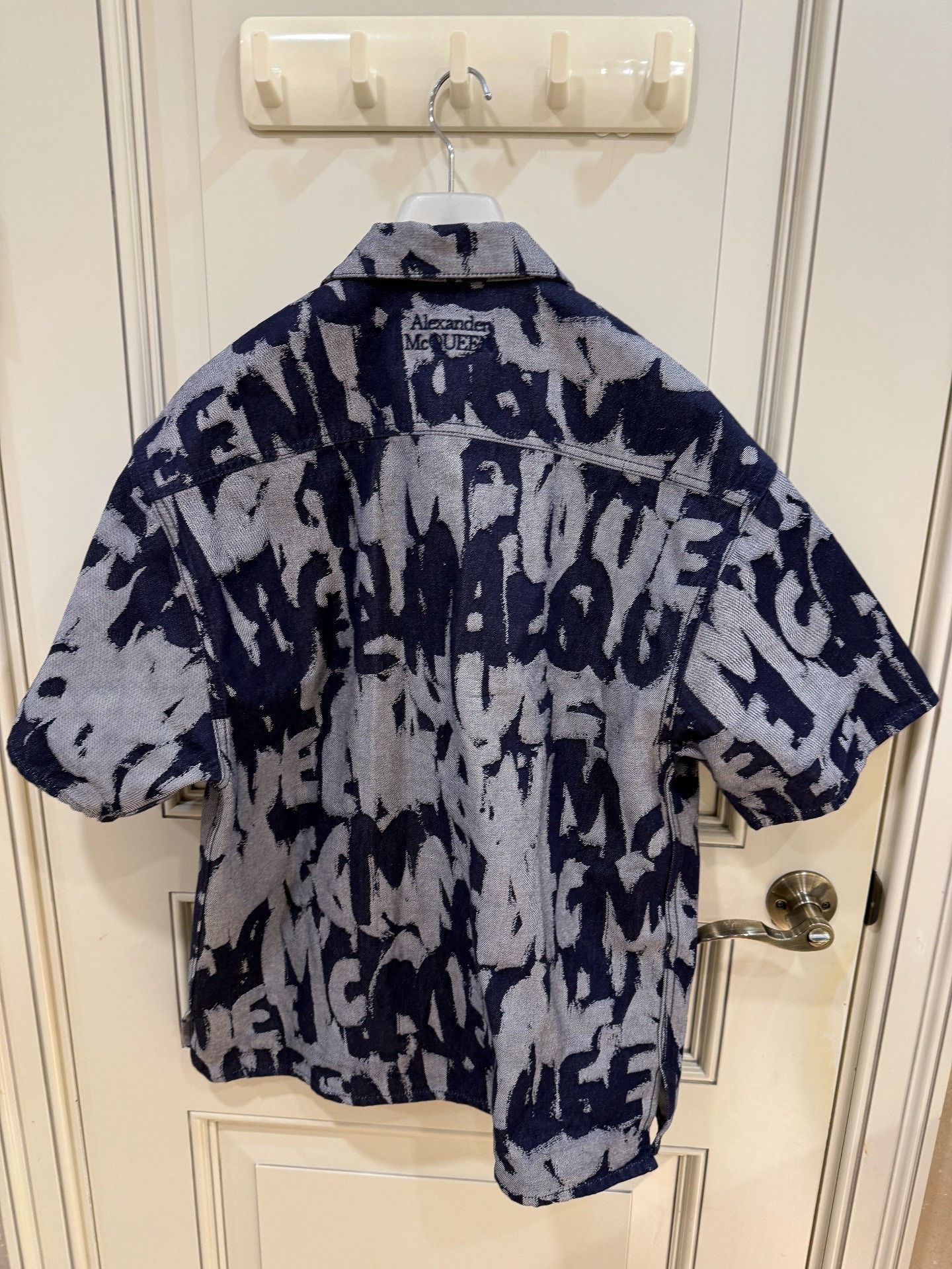 Alexander McQueen Alexander McQueen Denim Graffiti Shirt & Shorts Size US M / EU 48-50 / 2 - 3 Thumbnail