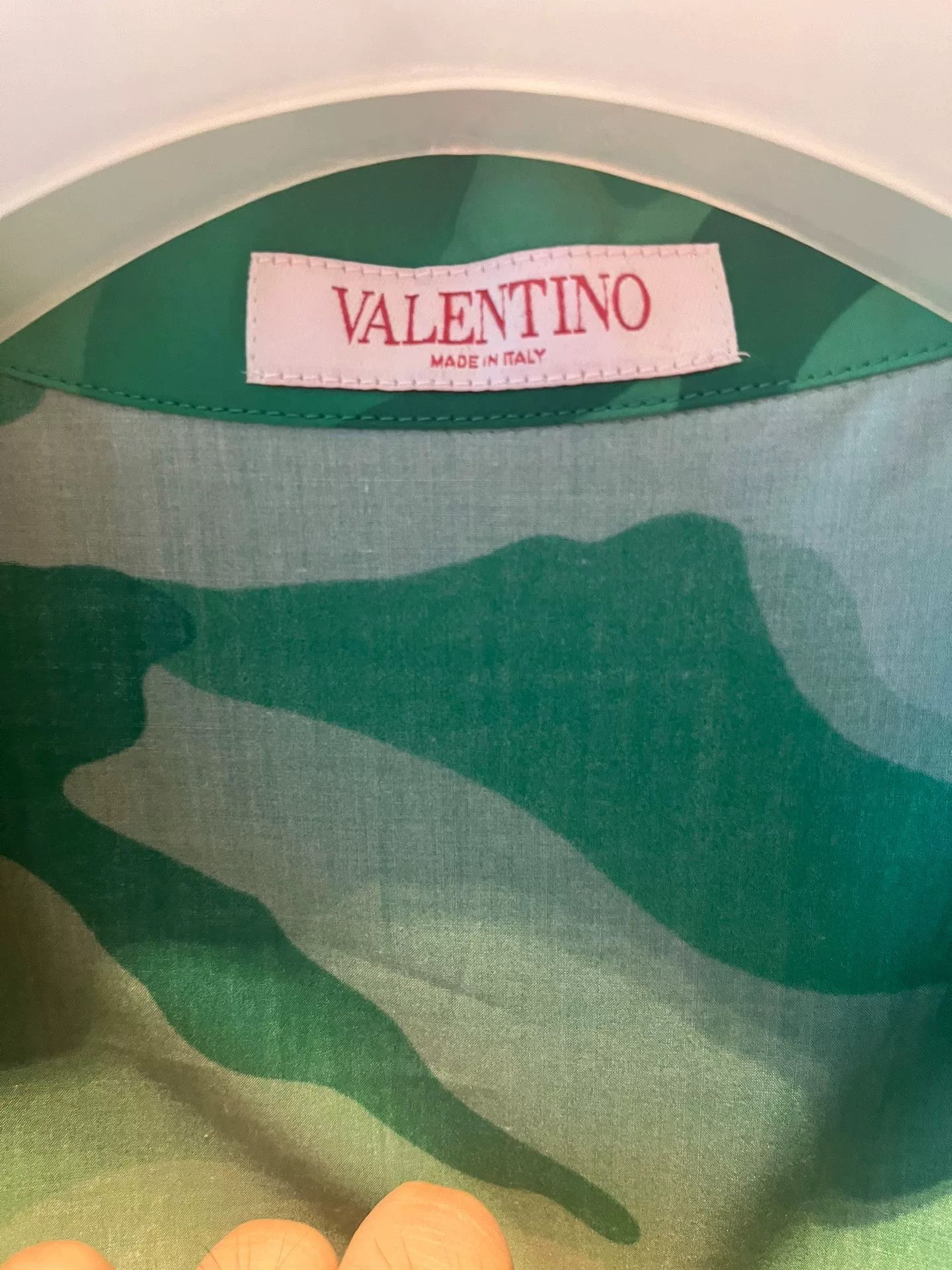 Valentino Valentino Green Camouflage Short-Sleeve Shirt Size US M / EU 48-50 / 2 - 2 Thumbnail