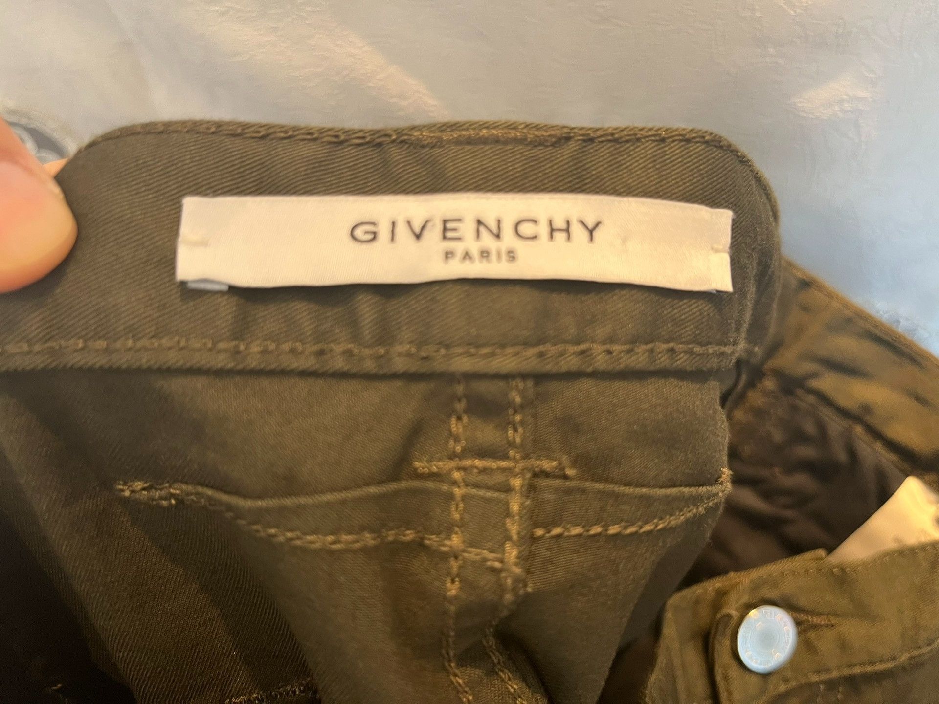Givenchy Givenchy Multi-Zip Olive Cargo Pants Size US 30 / EU 46 - 2 Thumbnail