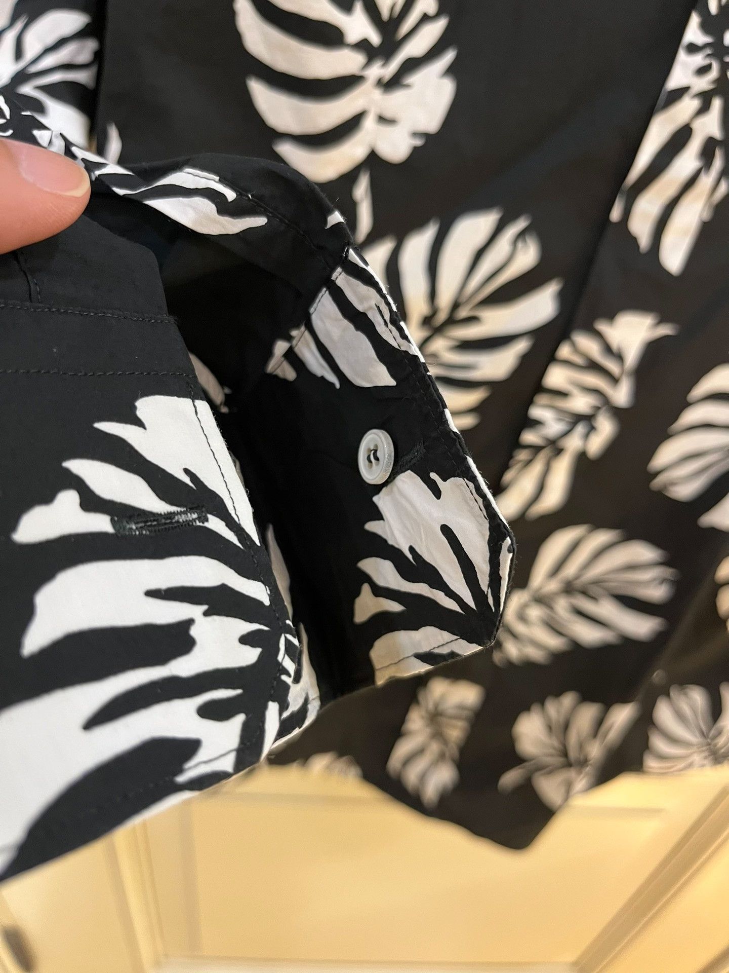 Dolce & Gabbana Dolce&Gabbana Cotton Leaf Print Shirt Size S / US 4 / IT 40 - 8 Thumbnail