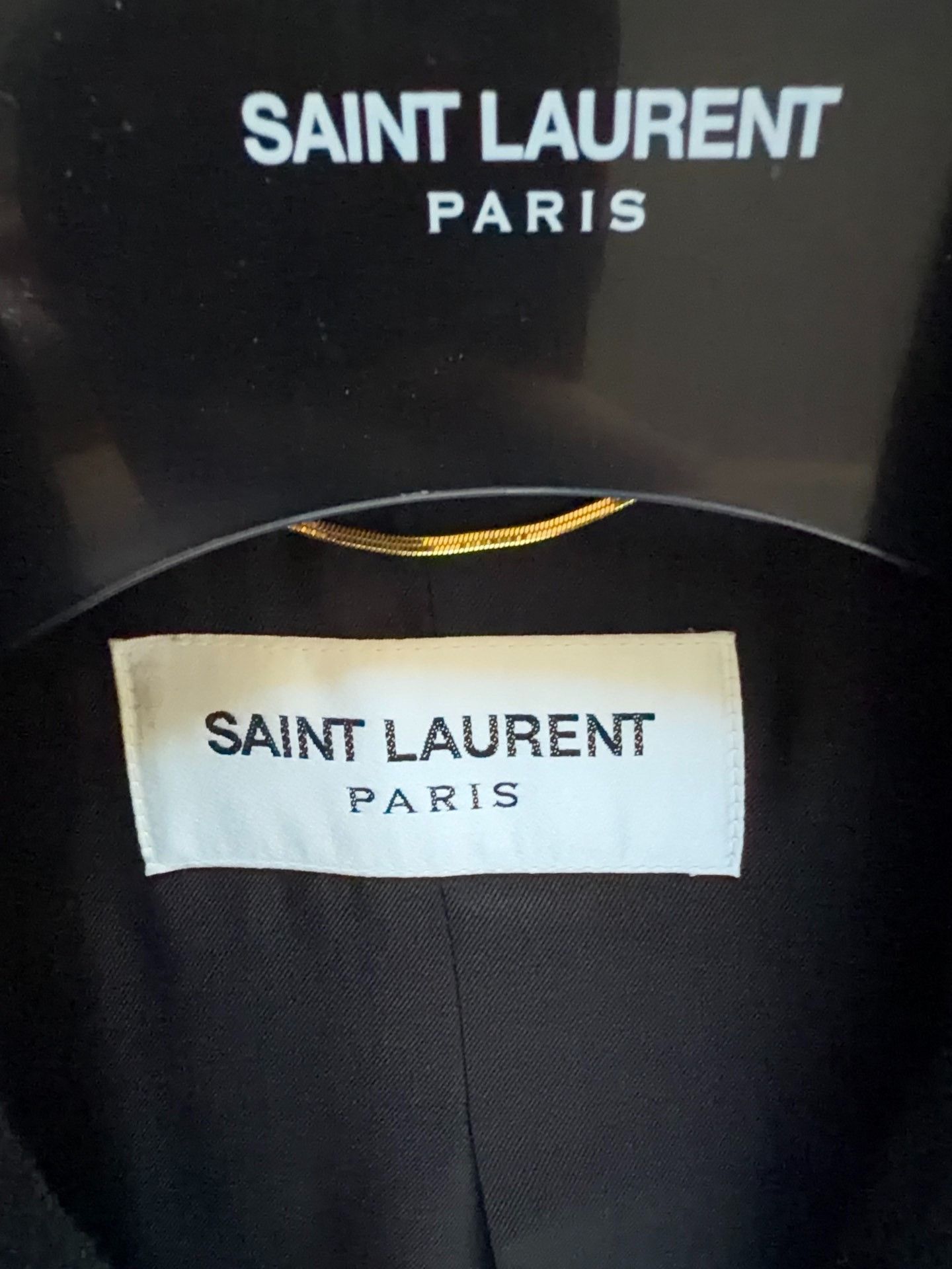 Saint Laurent Paris Saint Laurent Double-Breasted Wool Coat Size US XS / EU 42 / 0 - 6 Thumbnail