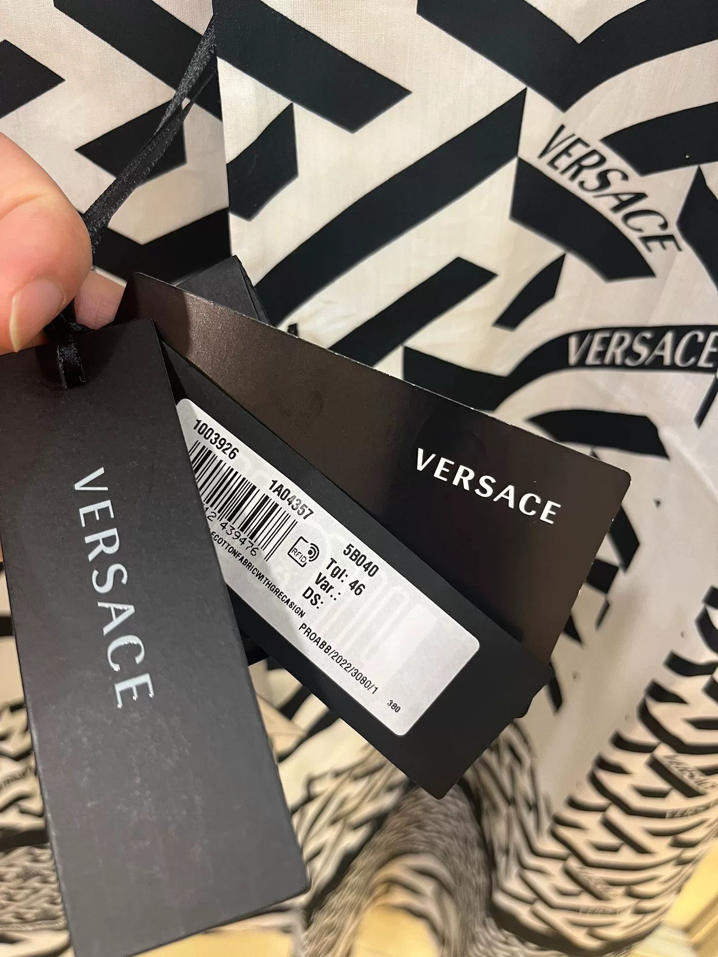 Versace Versace Greca Print Classic Shirt Size US S / EU 44-46 / 1 - 8 Thumbnail