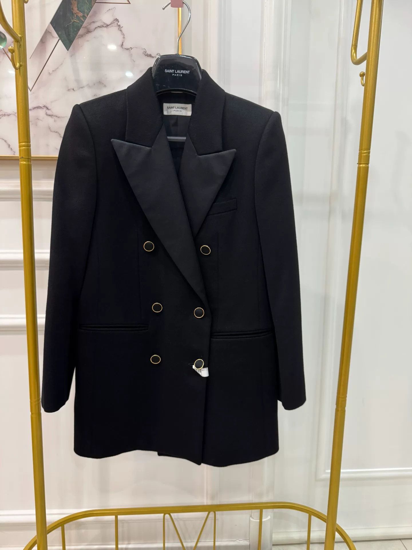 Saint Laurent Paris SAINT LAURENT Double-Breasted Blazer Size XS / US 0-2 / IT 36-38 - 3 Thumbnail