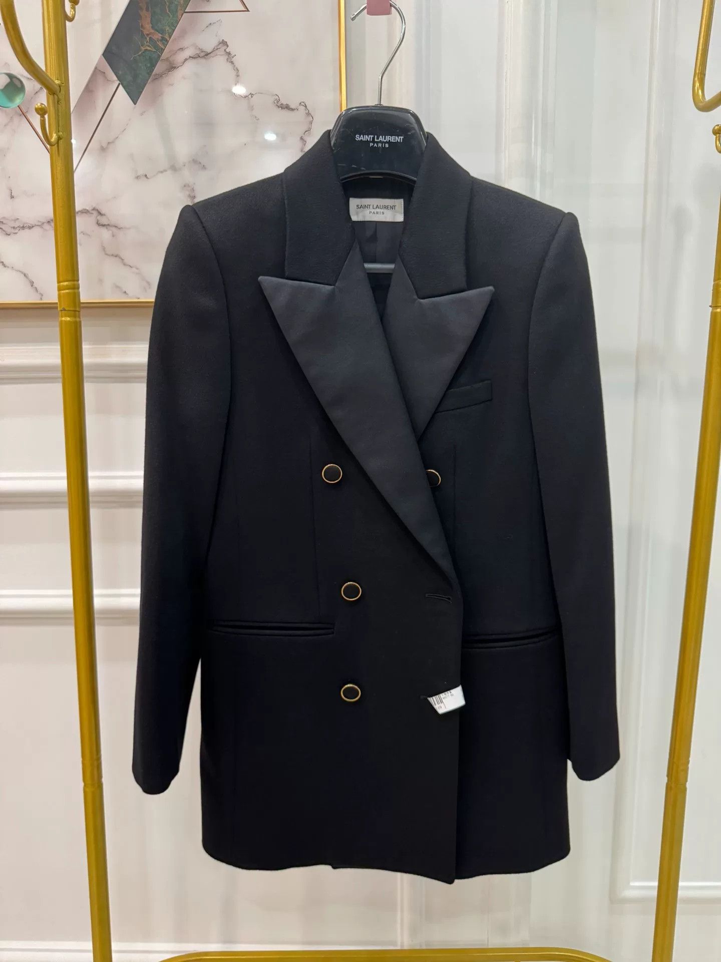 Saint Laurent Paris SAINT LAURENT Double-Breasted Blazer Size XS / US 0-2 / IT 36-38 - 2 Thumbnail