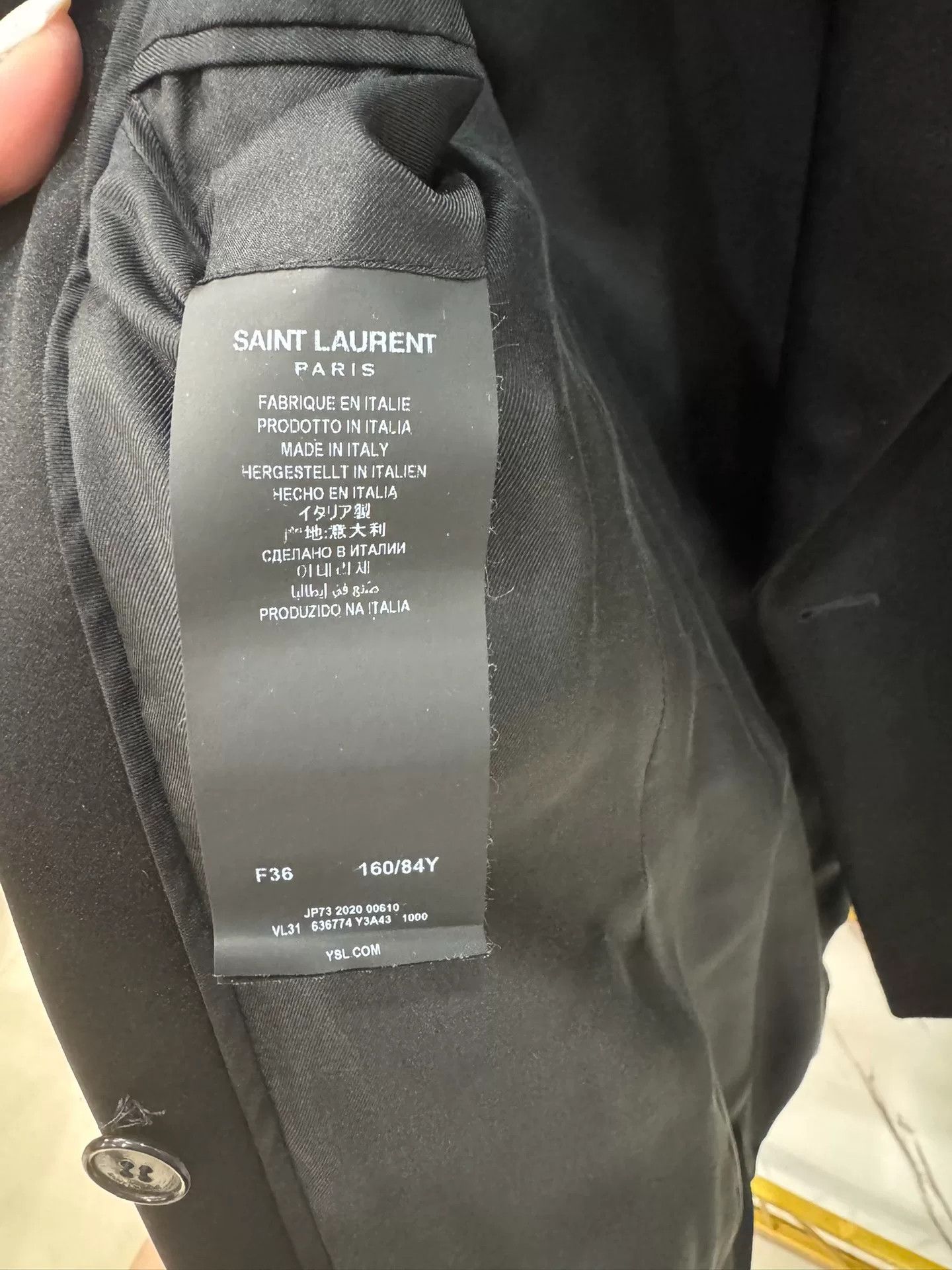 Saint Laurent Paris SAINT LAURENT Double-Breasted Blazer Size XS / US 0-2 / IT 36-38 - 7 Thumbnail