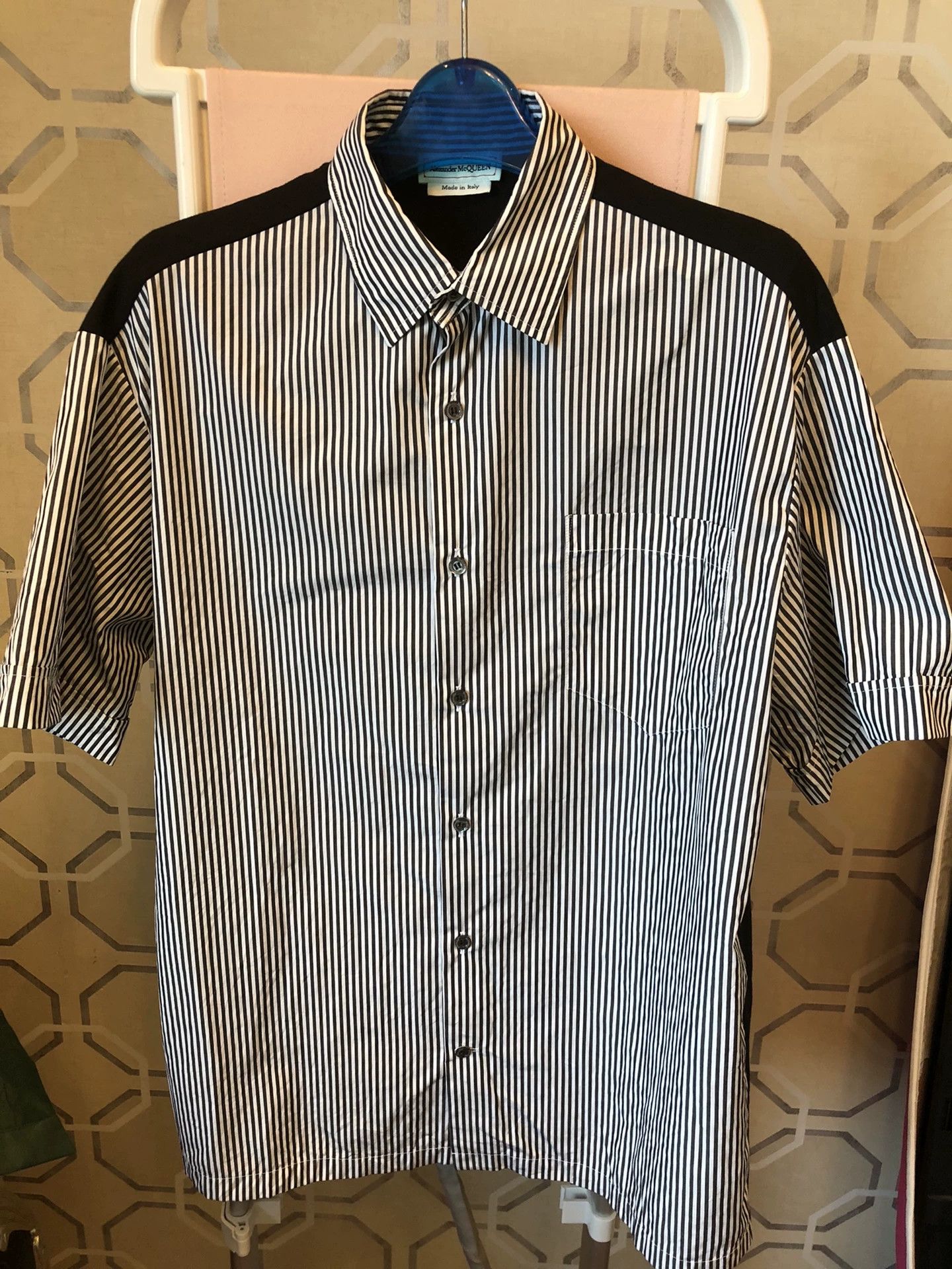 Alexander McQueen Alexander McQueen Rose Skull Striped Shirt Size US S / EU 44-46 / 1 - 8 Thumbnail