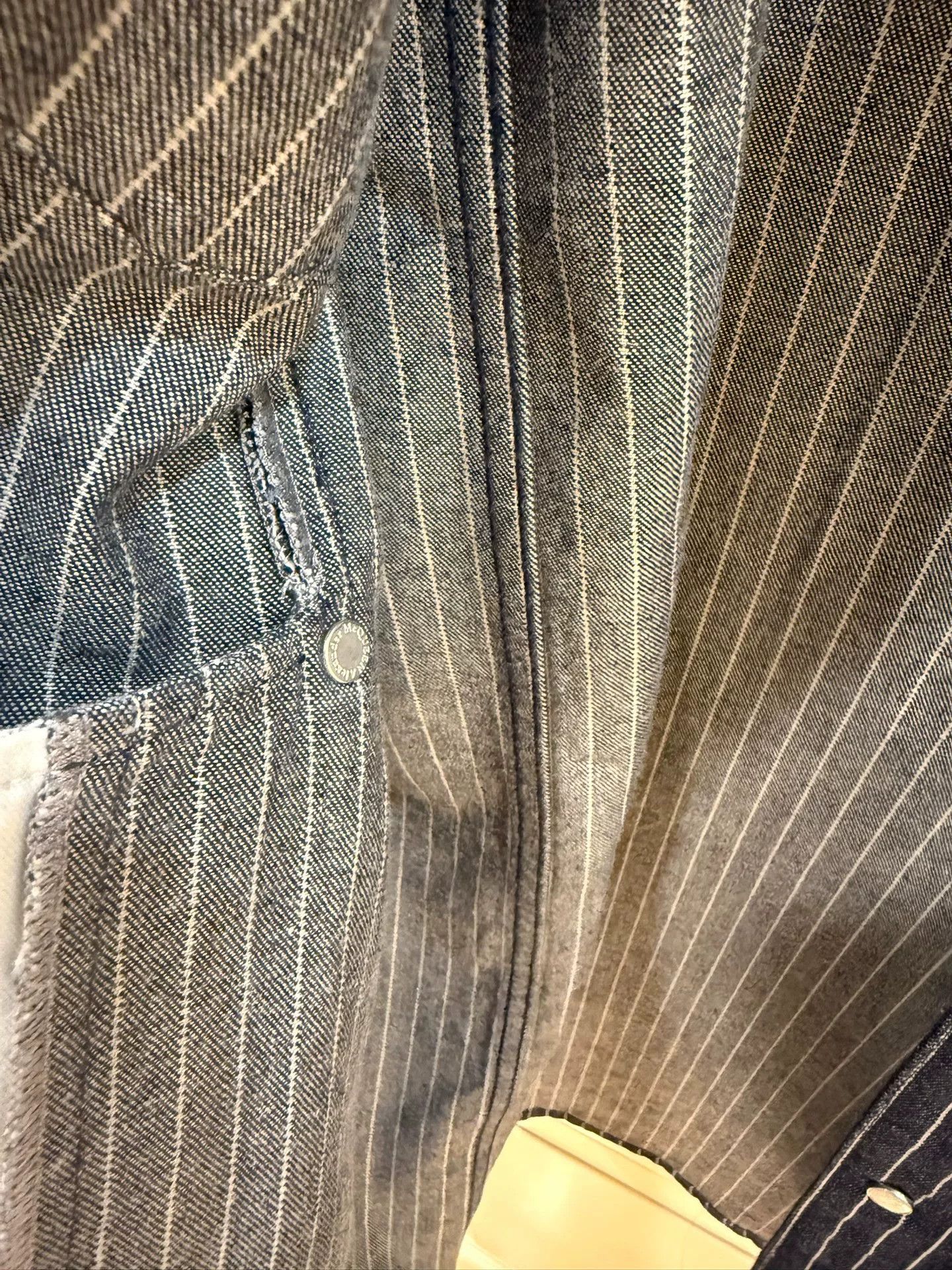 Alexander McQueen Alexander McQueen Striped Denim Shirt Jacket Size US M / EU 48-50 / 2 - 9 Thumbnail