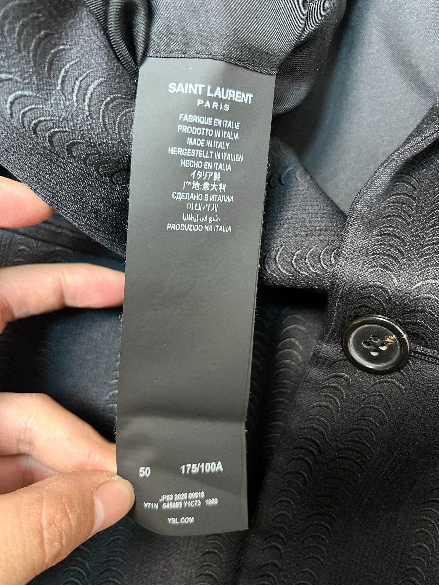 Saint Laurent Paris Saint Laurent Dark Gray Blazer Size US M / EU 48-50 / 2 - 6 Thumbnail