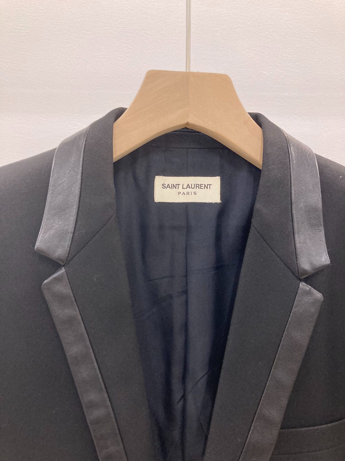 Saint Laurent Paris Saint Laurent Black Men's Blazer Size US M / EU 48-50 / 2 - 2 Thumbnail